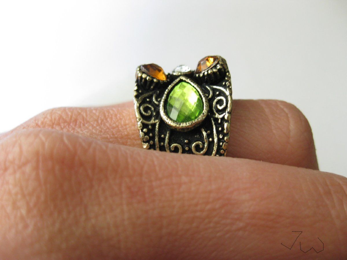 Jewelry 5 CZs Bronze Ring - Size 6.25 Size ONE SIZE - 5 Thumbnail