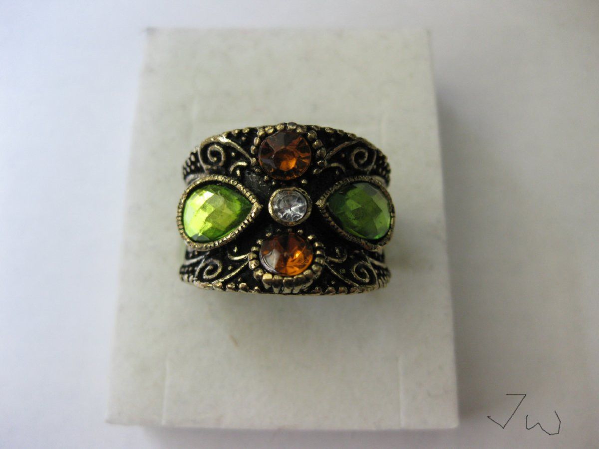 Jewelry 5 CZs Bronze Ring - Size 6.25 Size ONE SIZE - 1 Thumbnail