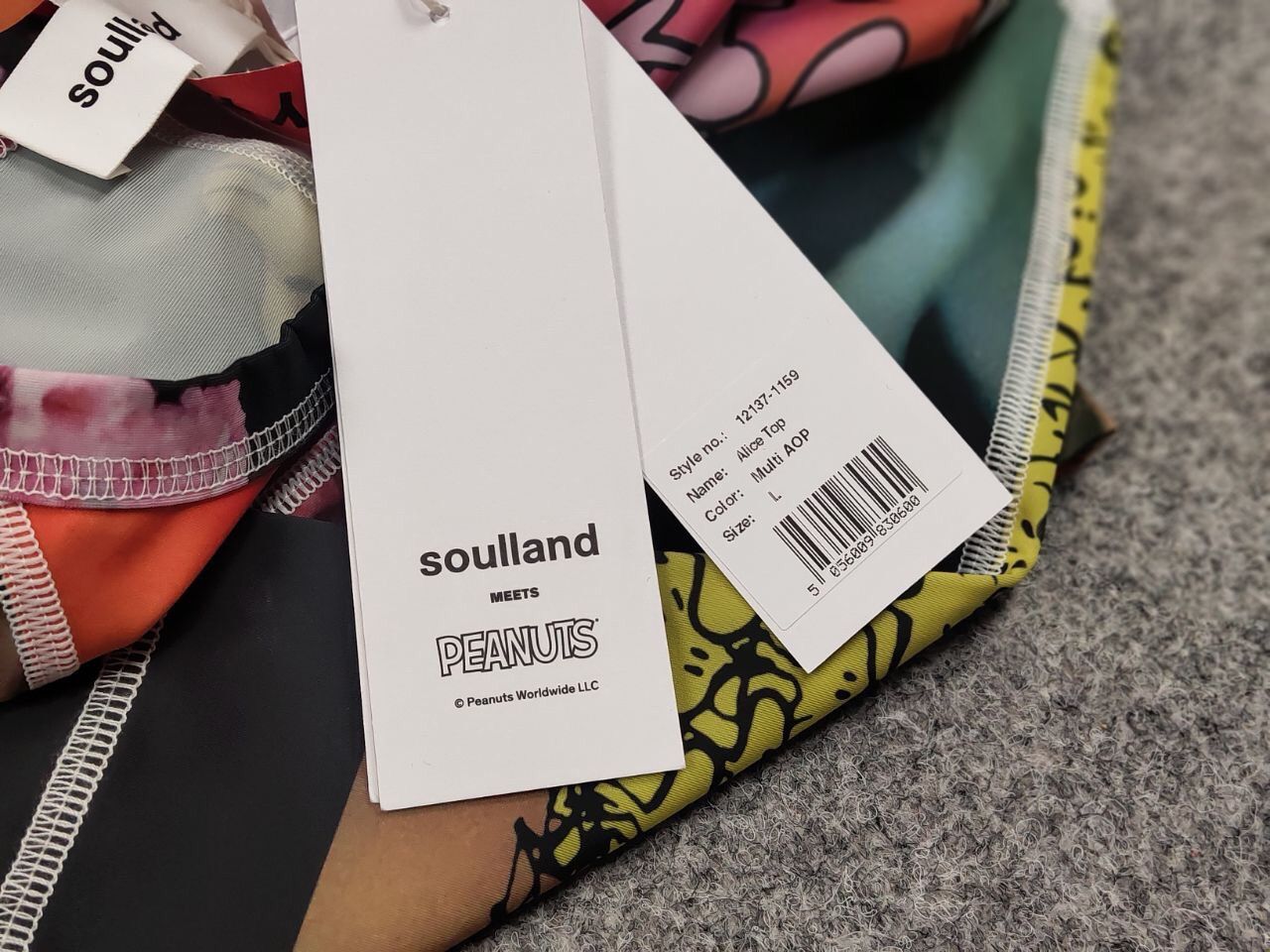 Soulland Rare New Soulland x Peanuts All logo Alice Top Long Sleeve Size L / US 10 / IT 46 - 16 Thumbnail