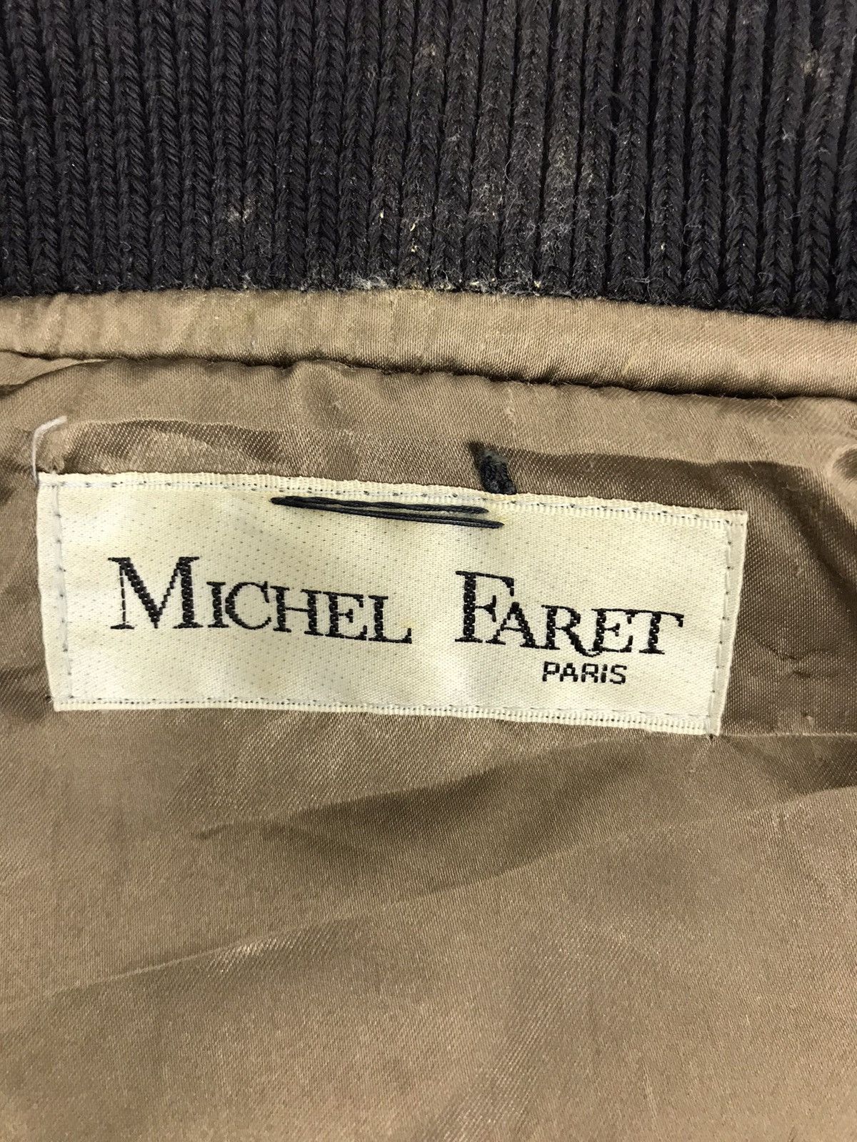 Japanese Brand Michel Faret Paris Varsity Wool Leather Sleeve Jacket Size US M / EU 48-50 / 2 - 6 Thumbnail