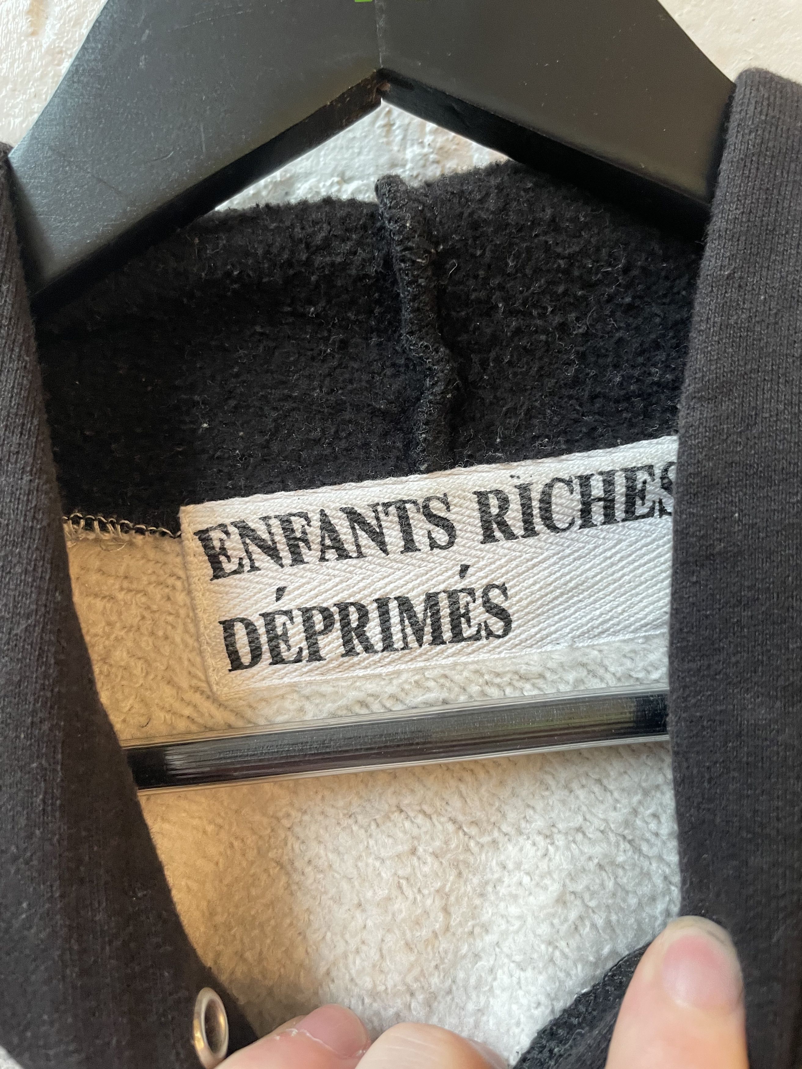 Enfants Riches Deprimes ERD BABY BLOCK RAGLAN THRASHED HOODIE Size US M / EU 48-50 / 2 - 4 Thumbnail
