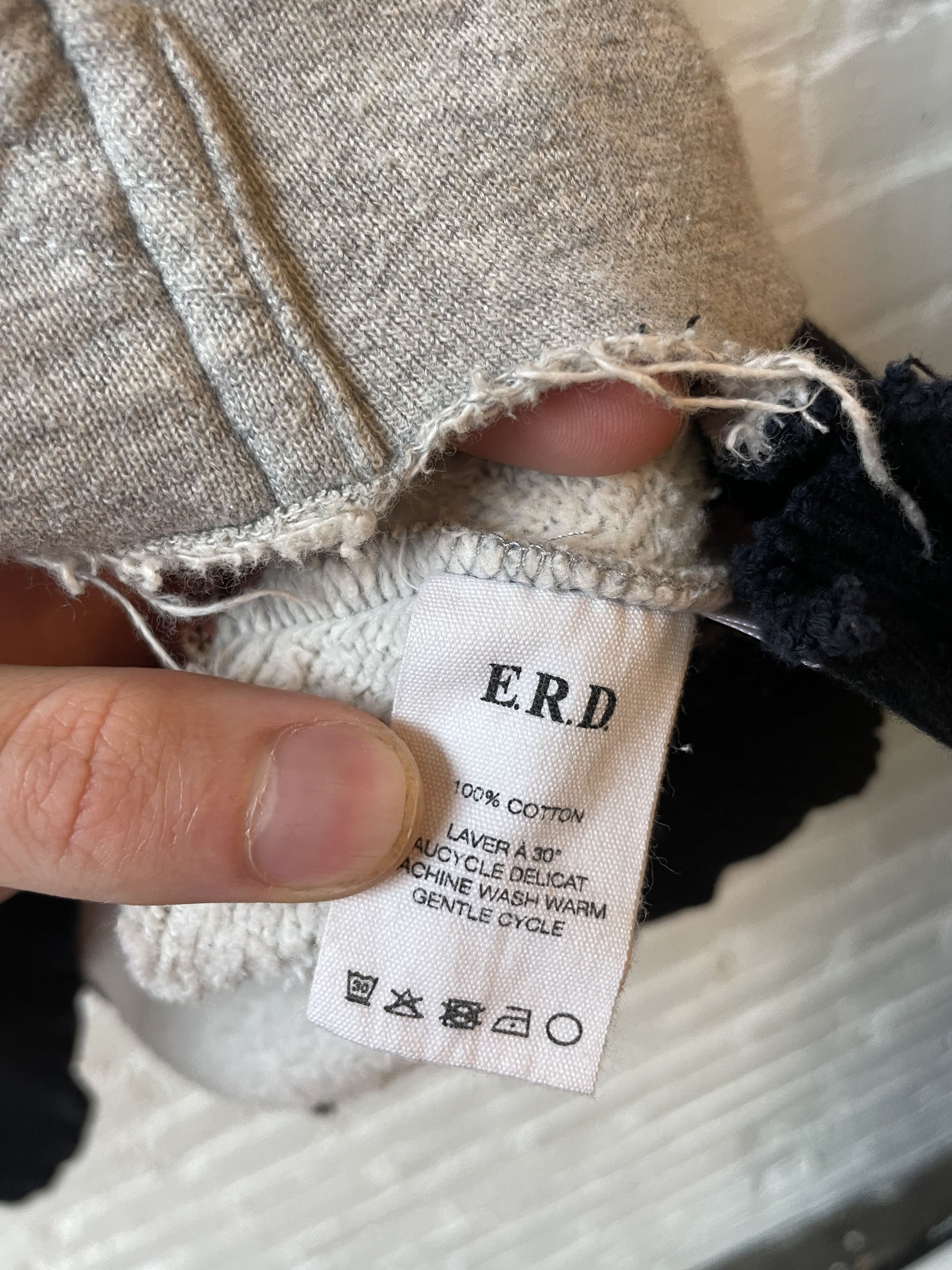 Enfants Riches Deprimes ERD BABY BLOCK RAGLAN THRASHED HOODIE Size US M / EU 48-50 / 2 - 3 Thumbnail