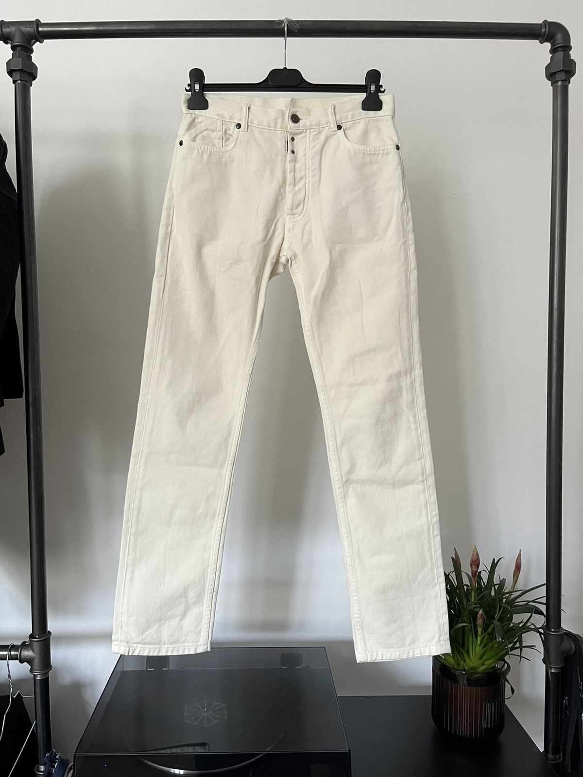 image of Maison Margiela Line 10 Off-White Denim in Off White, Men's (Size 28)