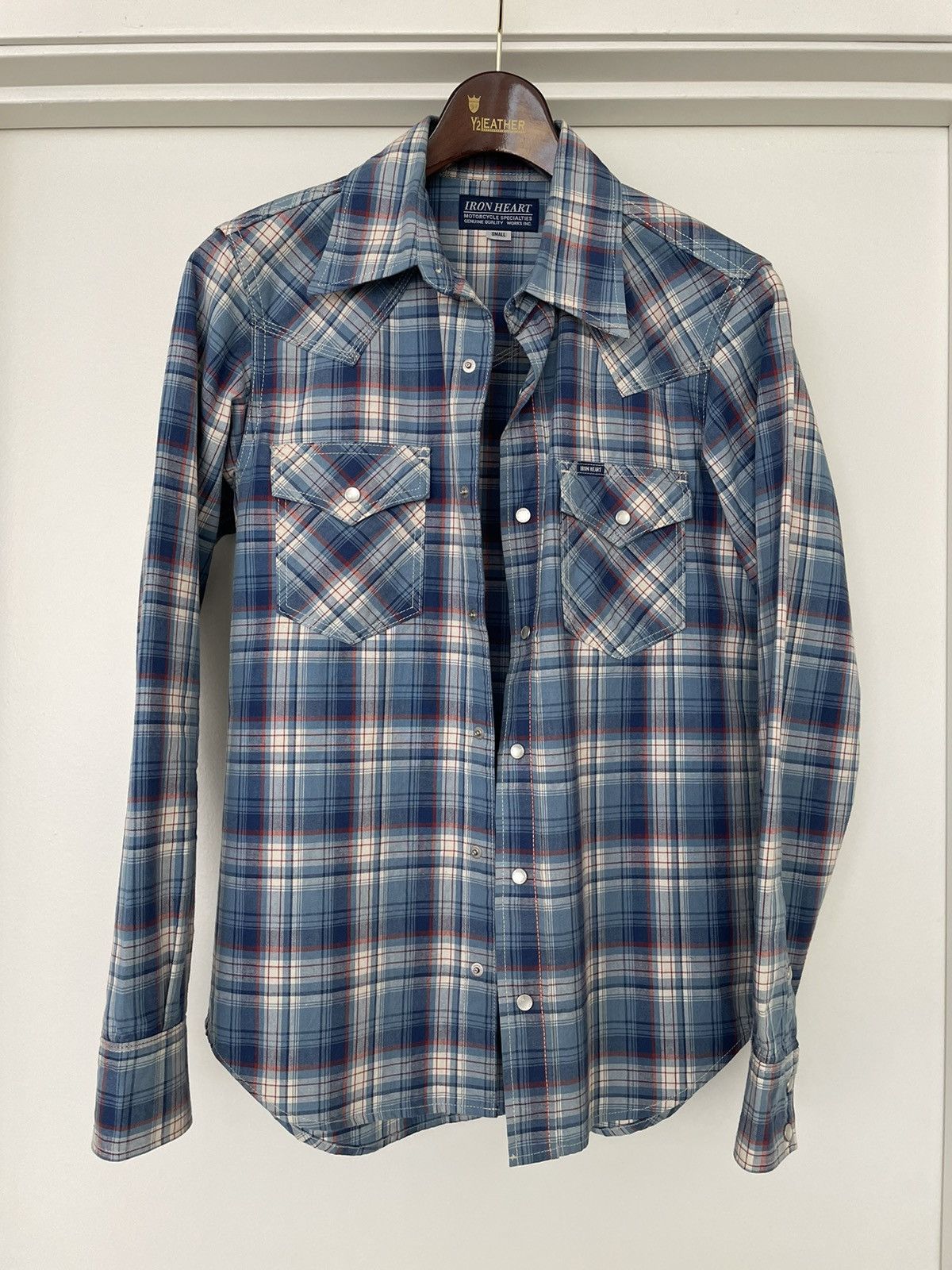 Iron Heart IHSH-220-IND / 5.5oz Selvedge Madras Check Western | Grailed