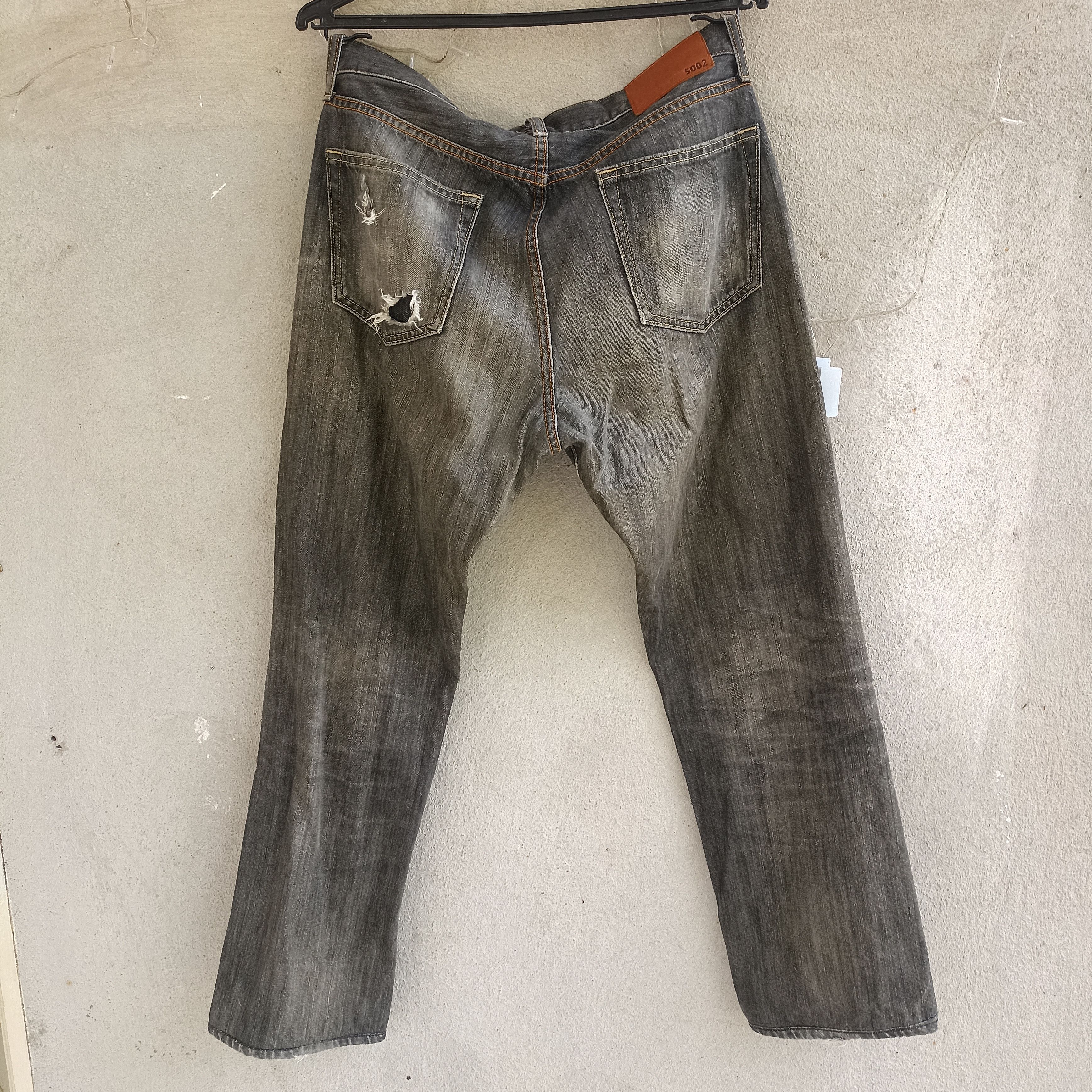 Japanese Brand × Uniqlo Uniqlo Uj Distressed Patches Acid Wash Denim Size US 34 / EU 50 - 13 Thumbnail
