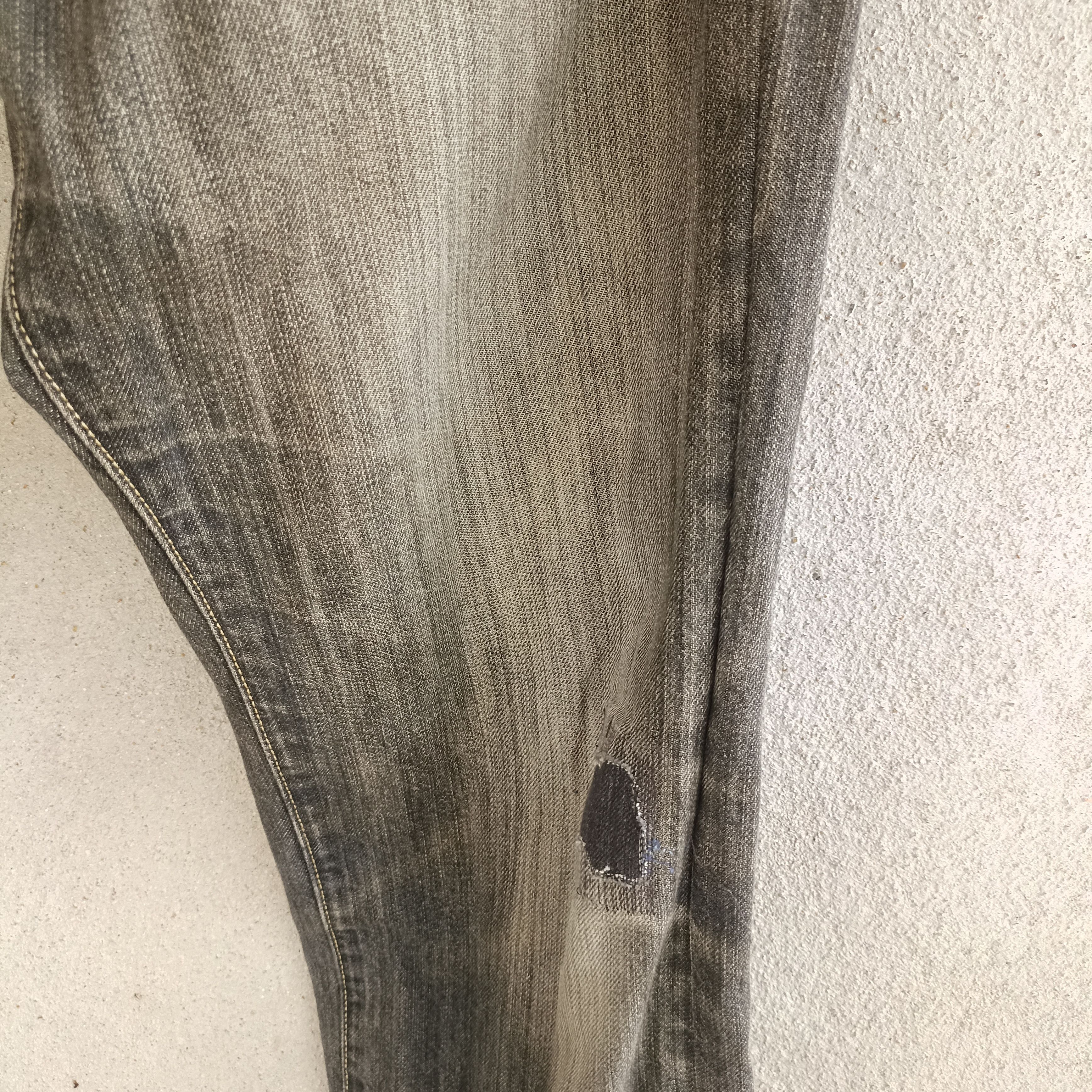 Japanese Brand × Uniqlo Uniqlo Uj Distressed Patches Acid Wash Denim Size US 34 / EU 50 - 7 Thumbnail