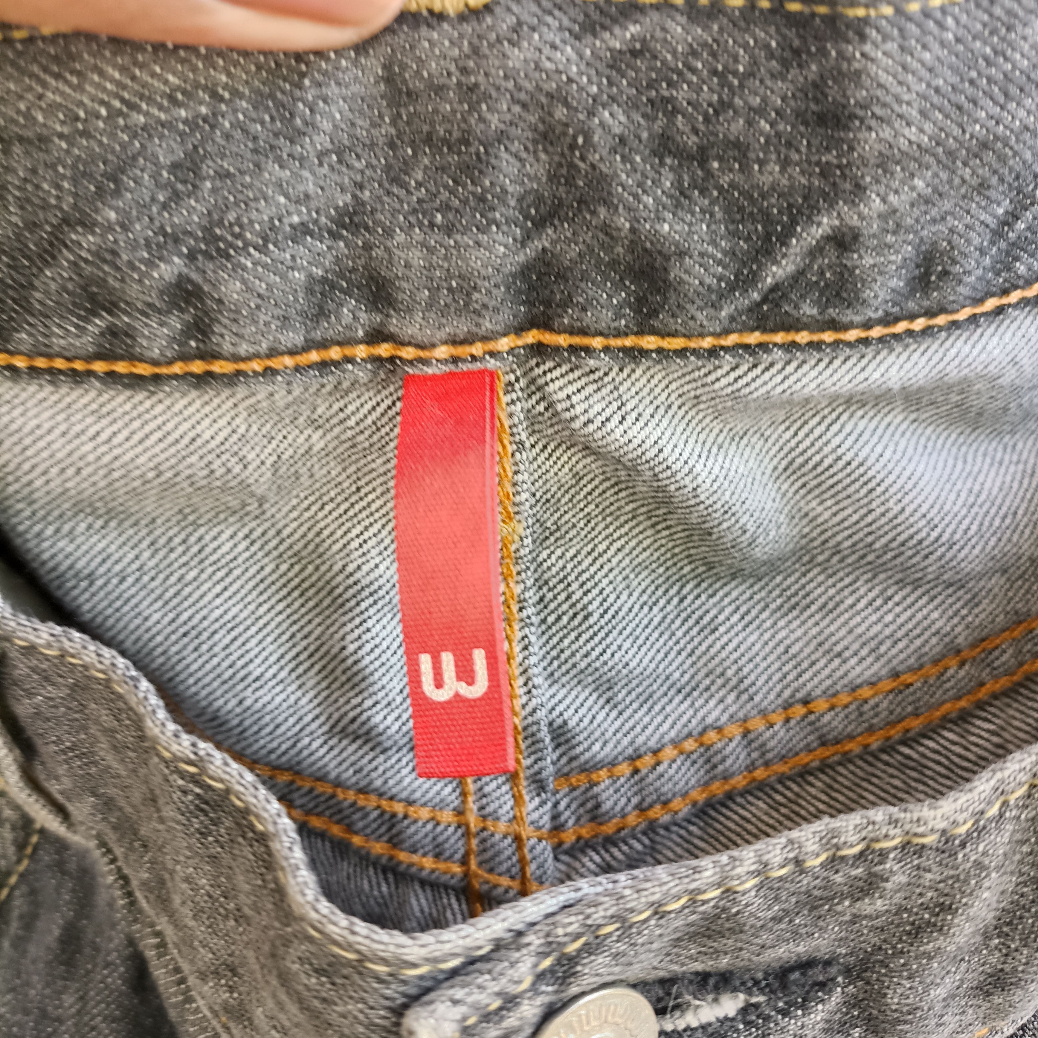 Japanese Brand × Uniqlo Uniqlo Uj Distressed Patches Acid Wash Denim Size US 34 / EU 50 - 10 Thumbnail