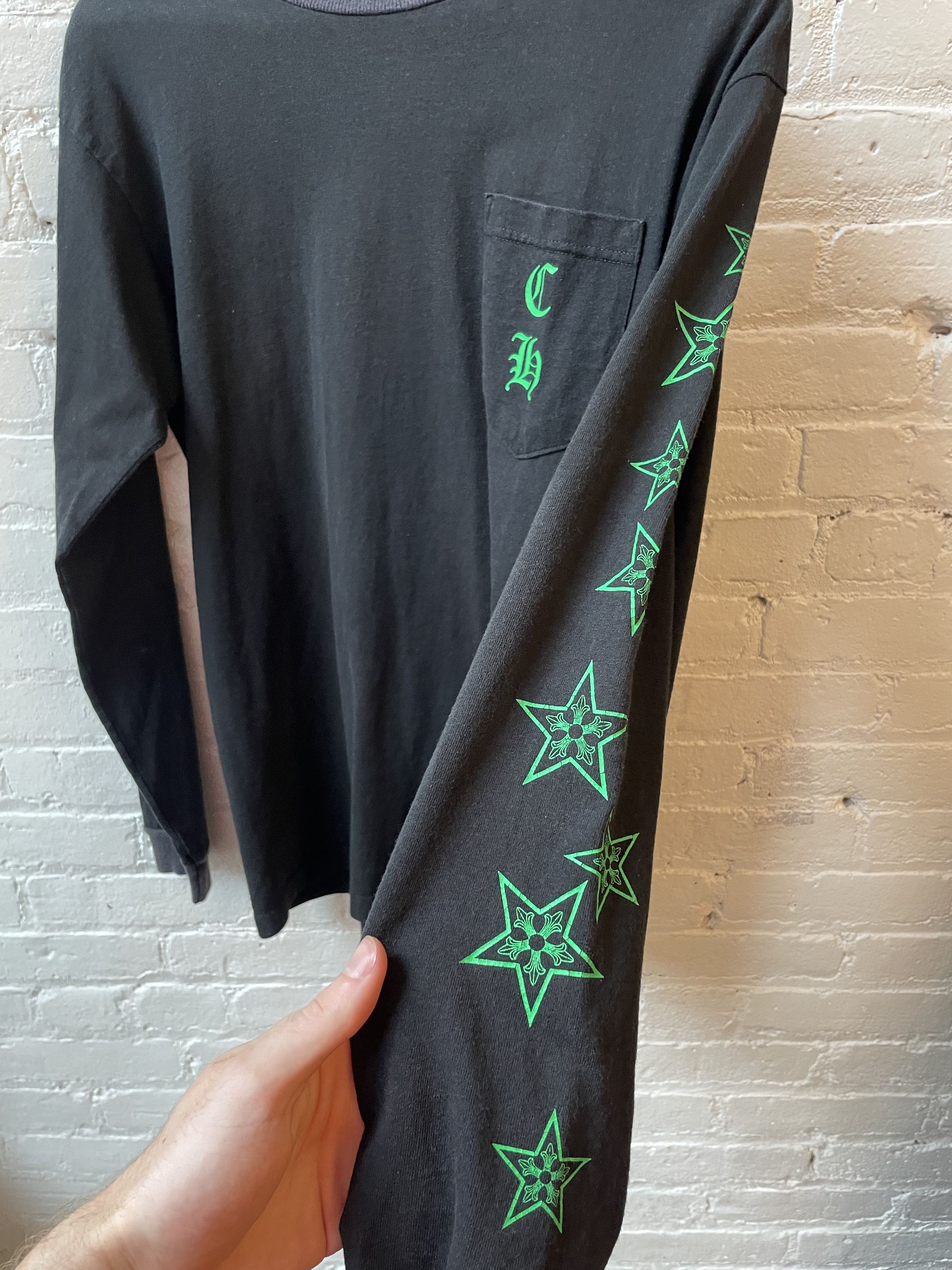 Chrome Hearts VINTAGE CHROME HEARTS THRASHED LS Size US L / EU 52-54 / 3 - 2 Thumbnail