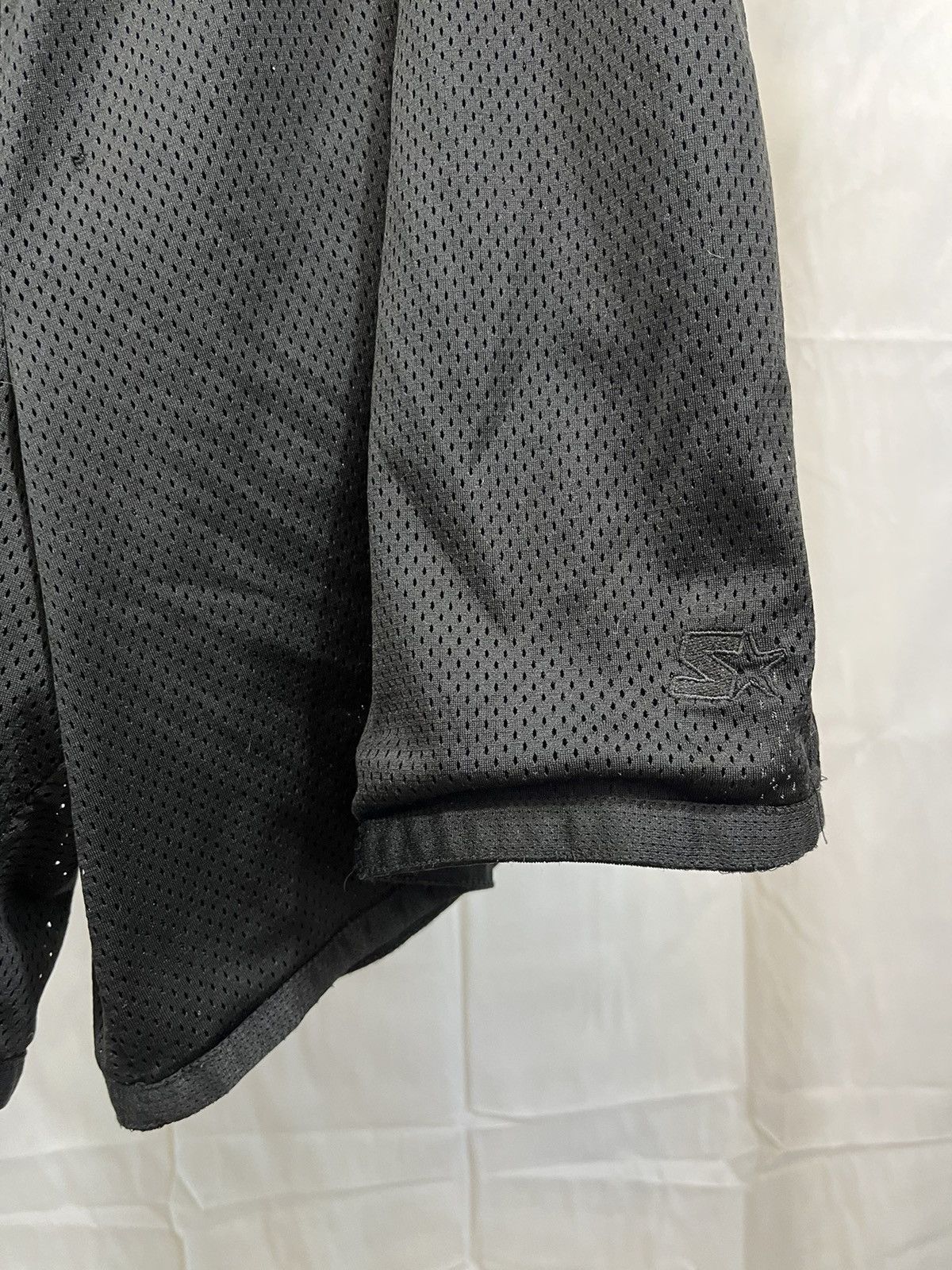 Starter Starter Black Mesh XXL Baggy Adjustable Shorts Size US 39 - 2 Thumbnail