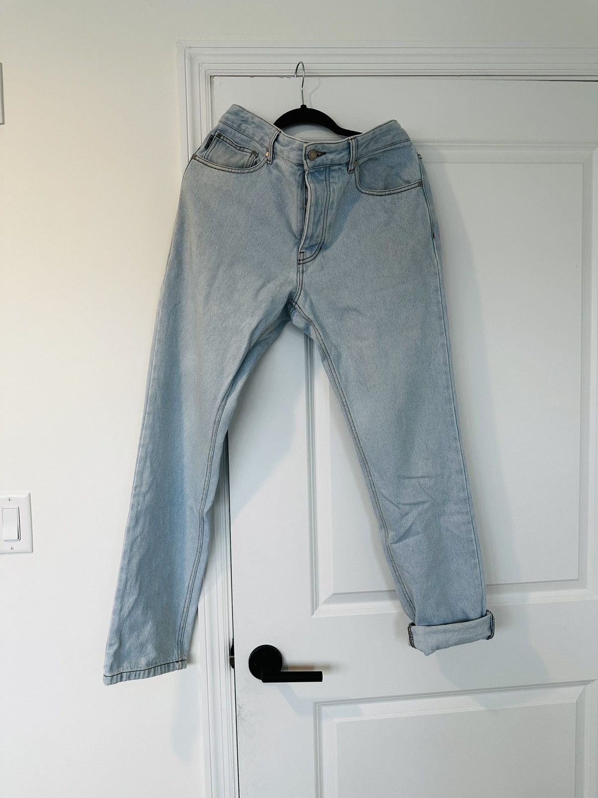 AMI Ami fit jeans in light indigo denim Size US 34 / EU 50 - 2 Thumbnail