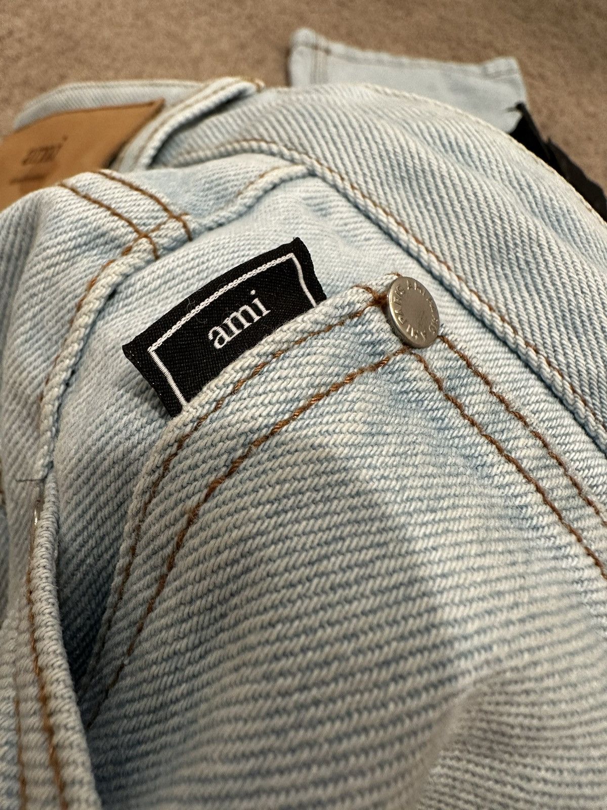 AMI Ami fit jeans in light indigo denim Size US 34 / EU 50 - 5 Thumbnail