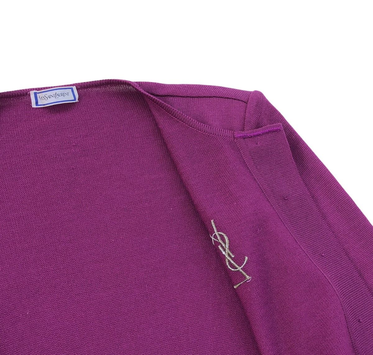 Yves Saint Laurent YvesSaintLaurent Button Ladies Knitted Sweater Size M / US 6-8 / IT 42-44 - 6 Thumbnail