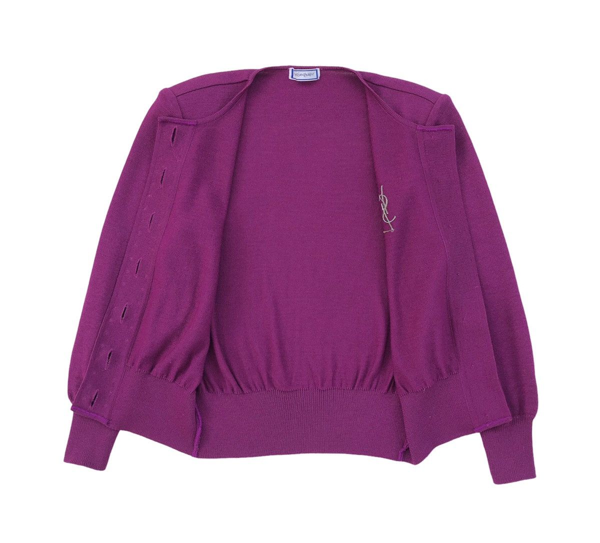 Yves Saint Laurent YvesSaintLaurent Button Ladies Knitted Sweater Size M / US 6-8 / IT 42-44 - 5 Thumbnail