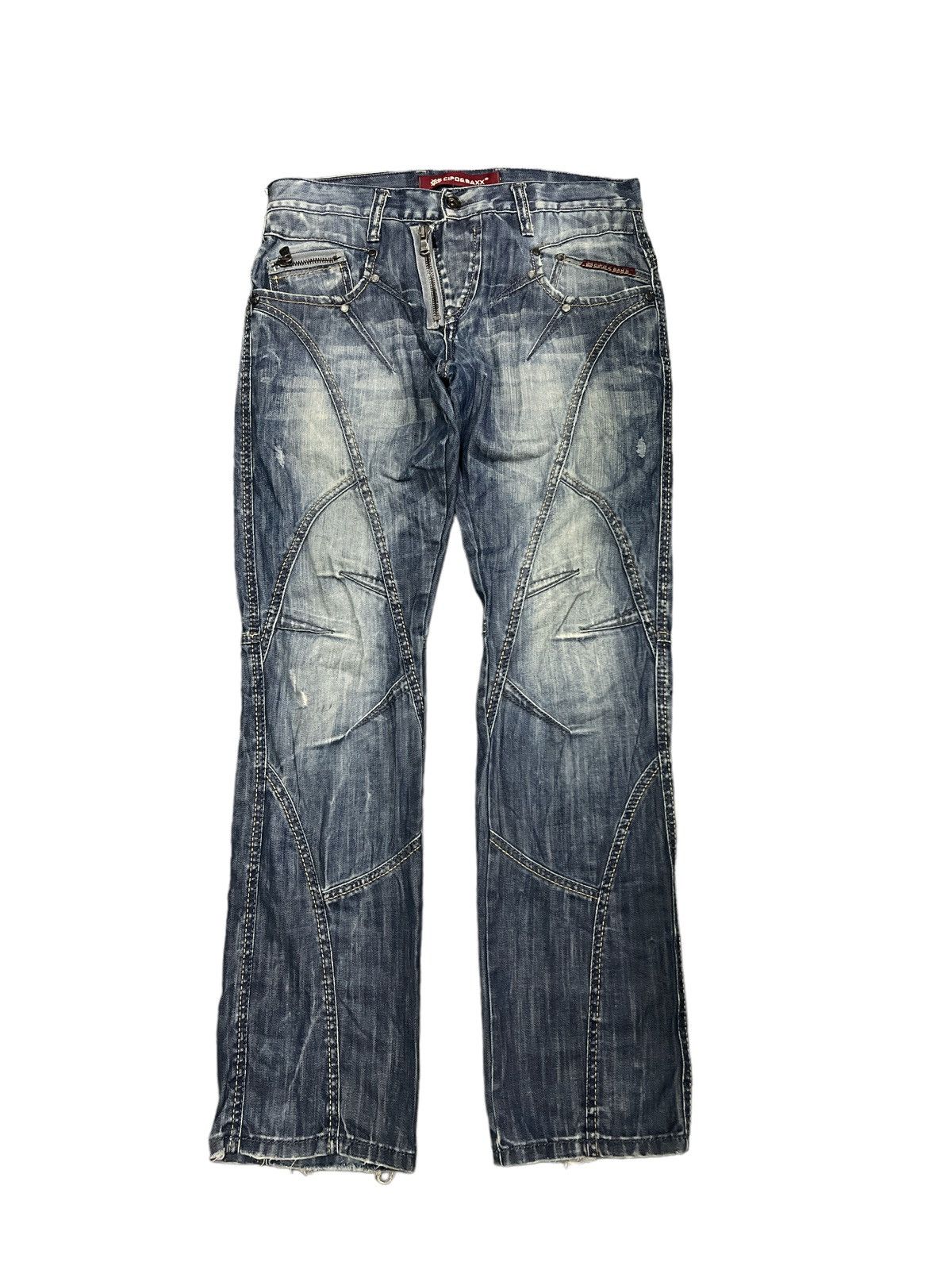 Image of Avant Garde Sickcipo&baxx Patchwork Denim Inspired Undercover in Blue, Men's (Size 33)