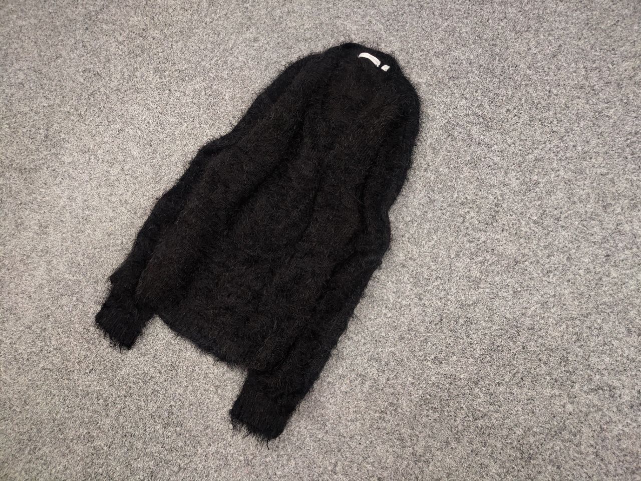 Japanese Brand Vintage 90's Japanese Black Mohair Style Fuzzy Sweater Size M / US 6-8 / IT 42-44 - 3 Thumbnail