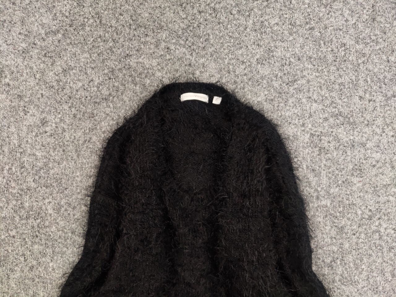 Japanese Brand Vintage 90's Japanese Black Mohair Style Fuzzy Sweater Size M / US 6-8 / IT 42-44 - 8 Thumbnail