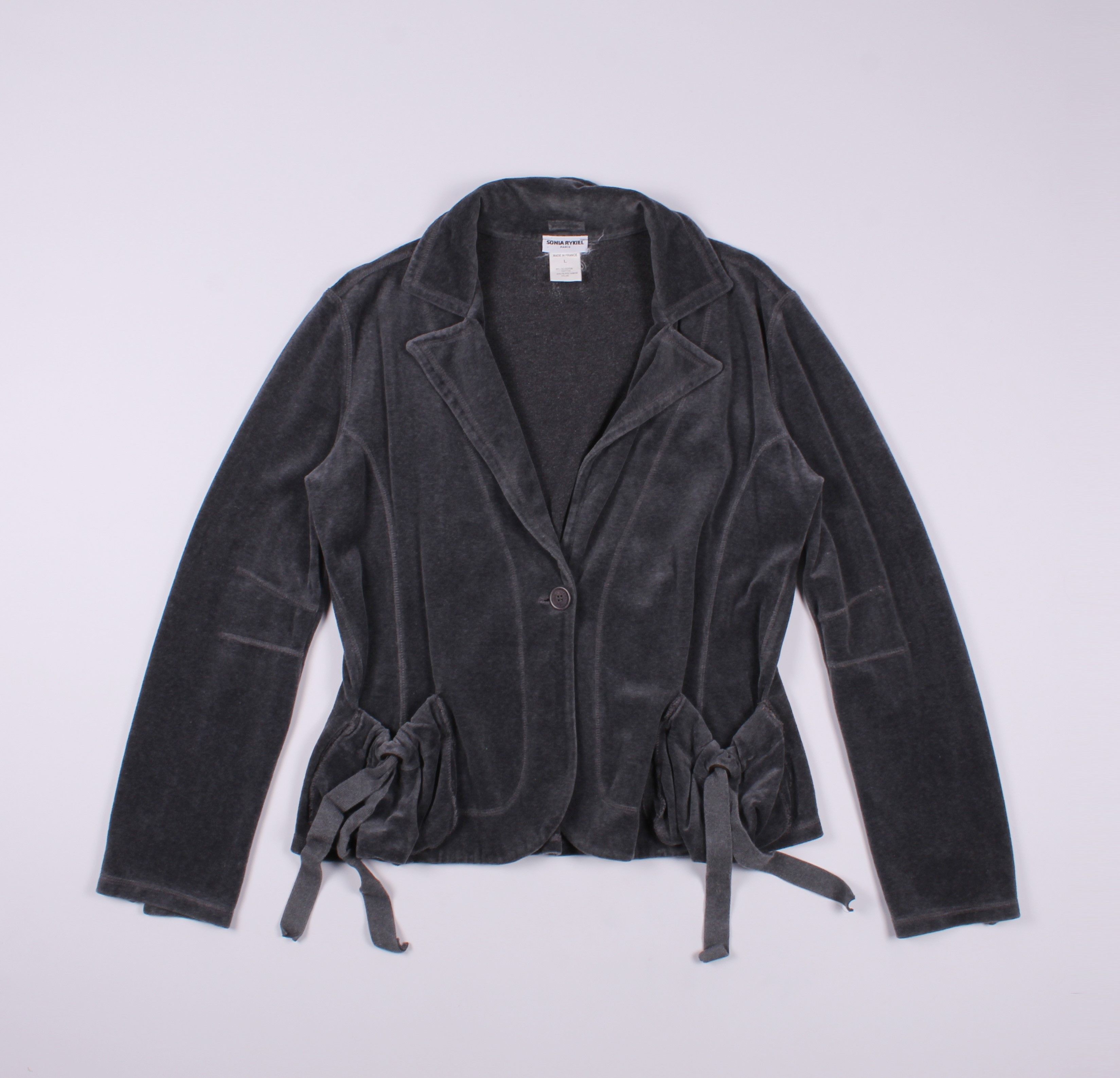 Sonia Rykiel × Vintage Vintage Sonia Rykiel Velour Blazer Size L / US 10 / IT 46 - 1 Thumbnail