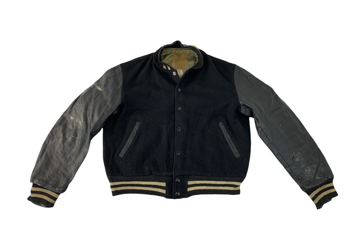 Sports Specialties Bulldog Born To Kill Padded Varsity Leather Jacket USA Size US L / EU 52-54 / 3 - 3 Thumbnail