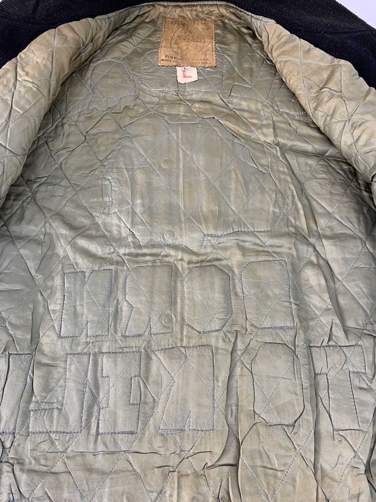 Sports Specialties Bulldog Born To Kill Padded Varsity Leather Jacket USA Size US L / EU 52-54 / 3 - 5 Thumbnail