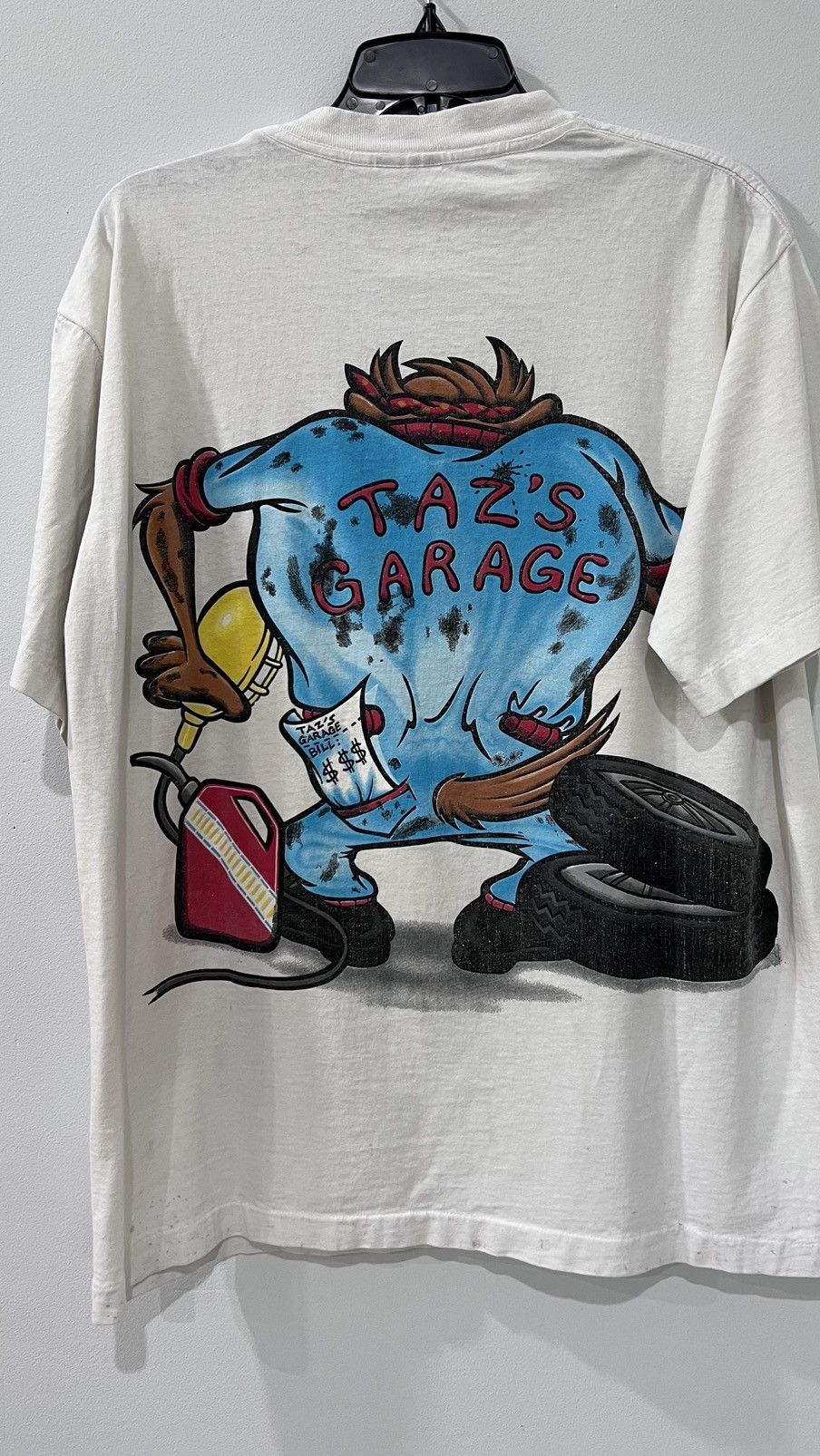 Vintage × Warner Bros 1994 Looney Tunes Taz's Garage Single Stitch Size XL Size US XL / EU 56 / 4 - 8 Thumbnail