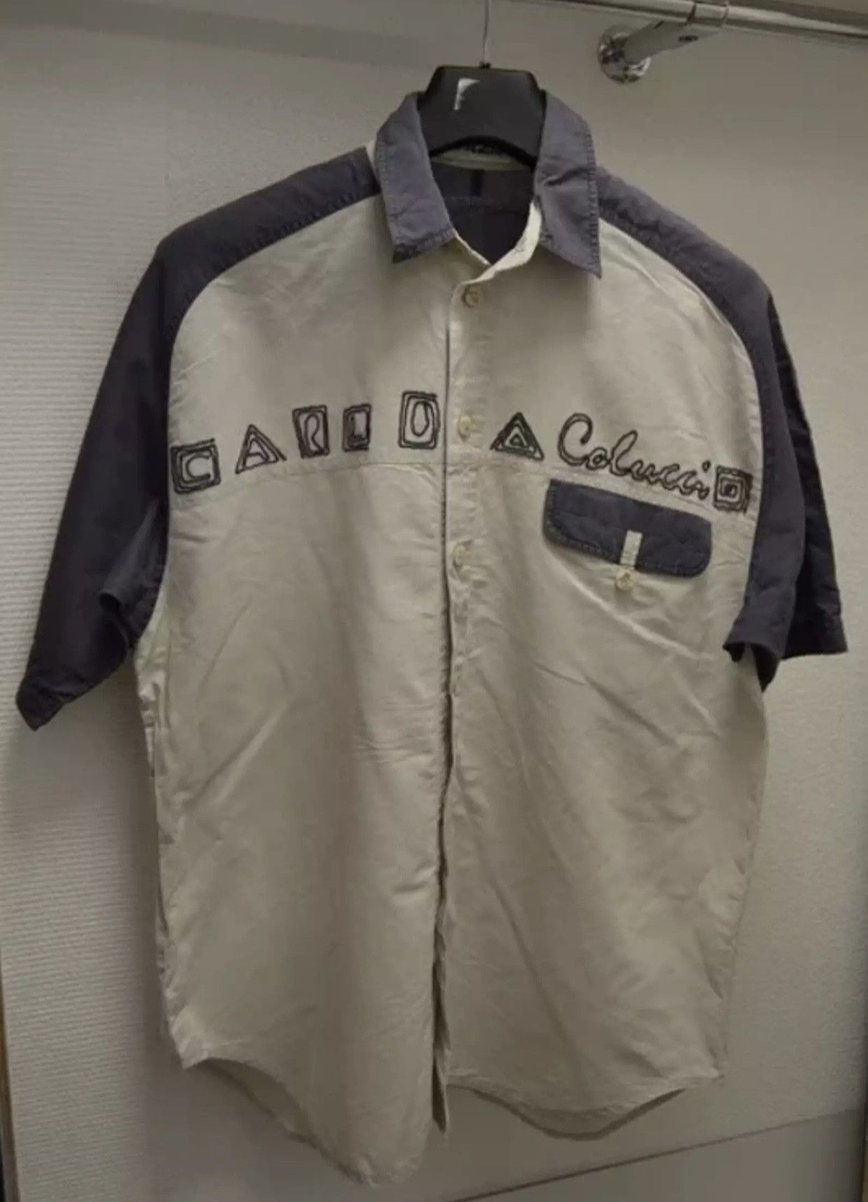 Carlo Colucci Carlo colucci big logo shirt xl xxl Size US XL / EU 56 / 4 - 1 Thumbnail