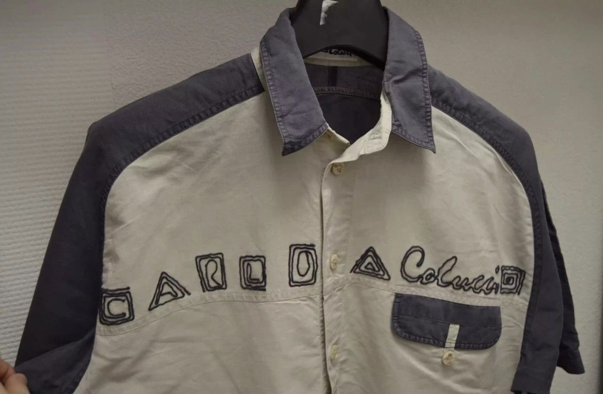 Carlo Colucci Carlo colucci big logo shirt xl xxl Size US XL / EU 56 / 4 - 4 Thumbnail