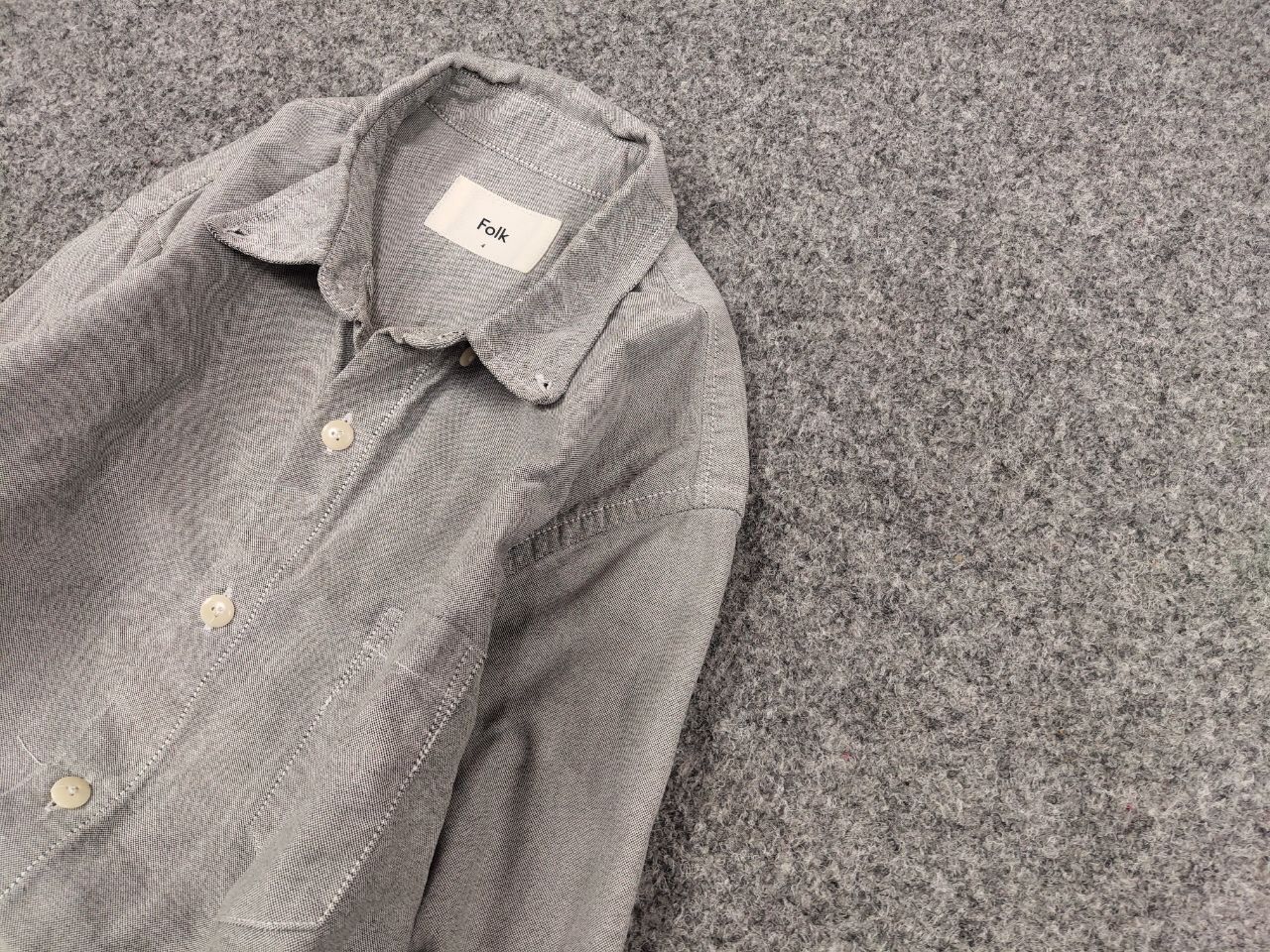 Folk Folk Design cotton Gray Button Casual Long Sleeve Shirt Size US M / EU 48-50 / 2 - 4 Thumbnail