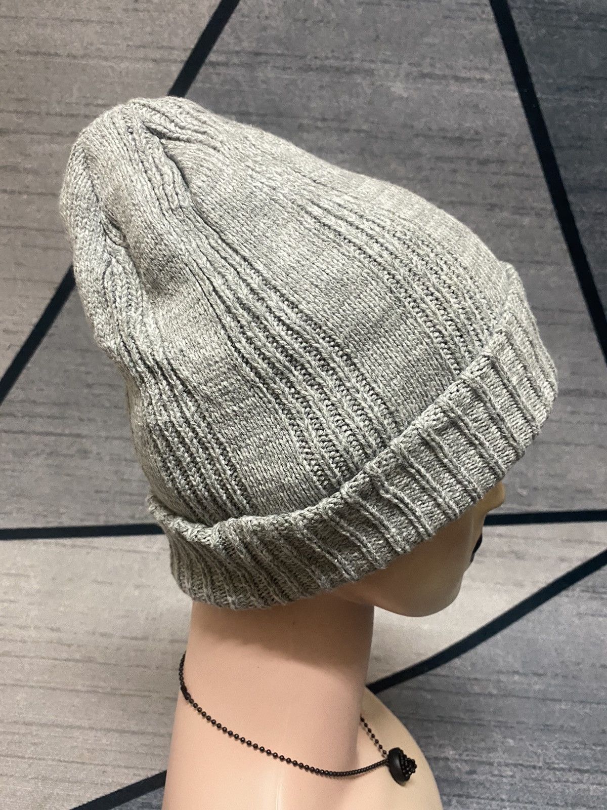 Alpha Industries × Vintage Alpha Industries Inc Patches Grey Beanie Hat Size ONE SIZE - 3 Thumbnail