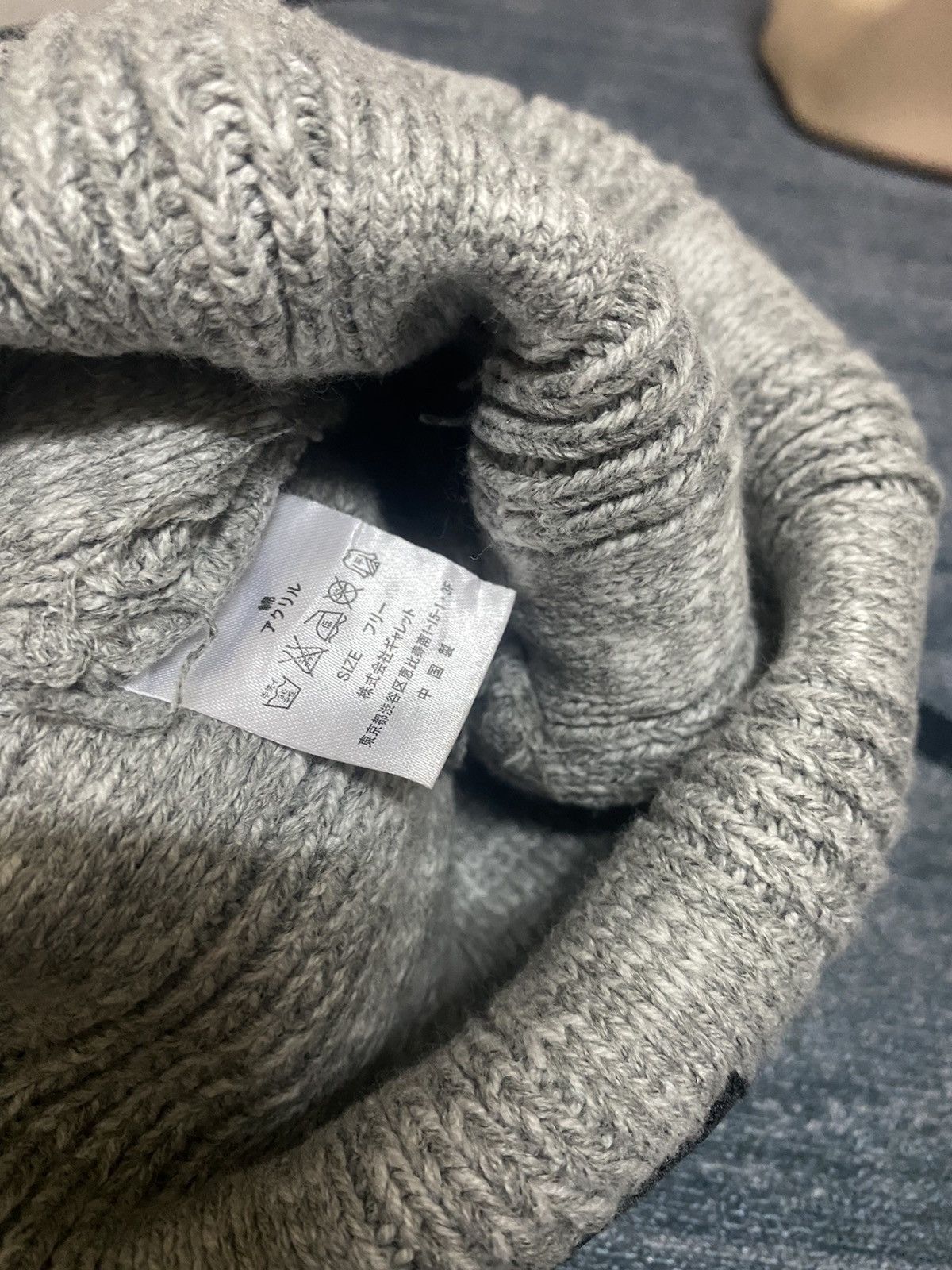 Alpha Industries × Vintage Alpha Industries Inc Patches Grey Beanie Hat Size ONE SIZE - 6 Thumbnail