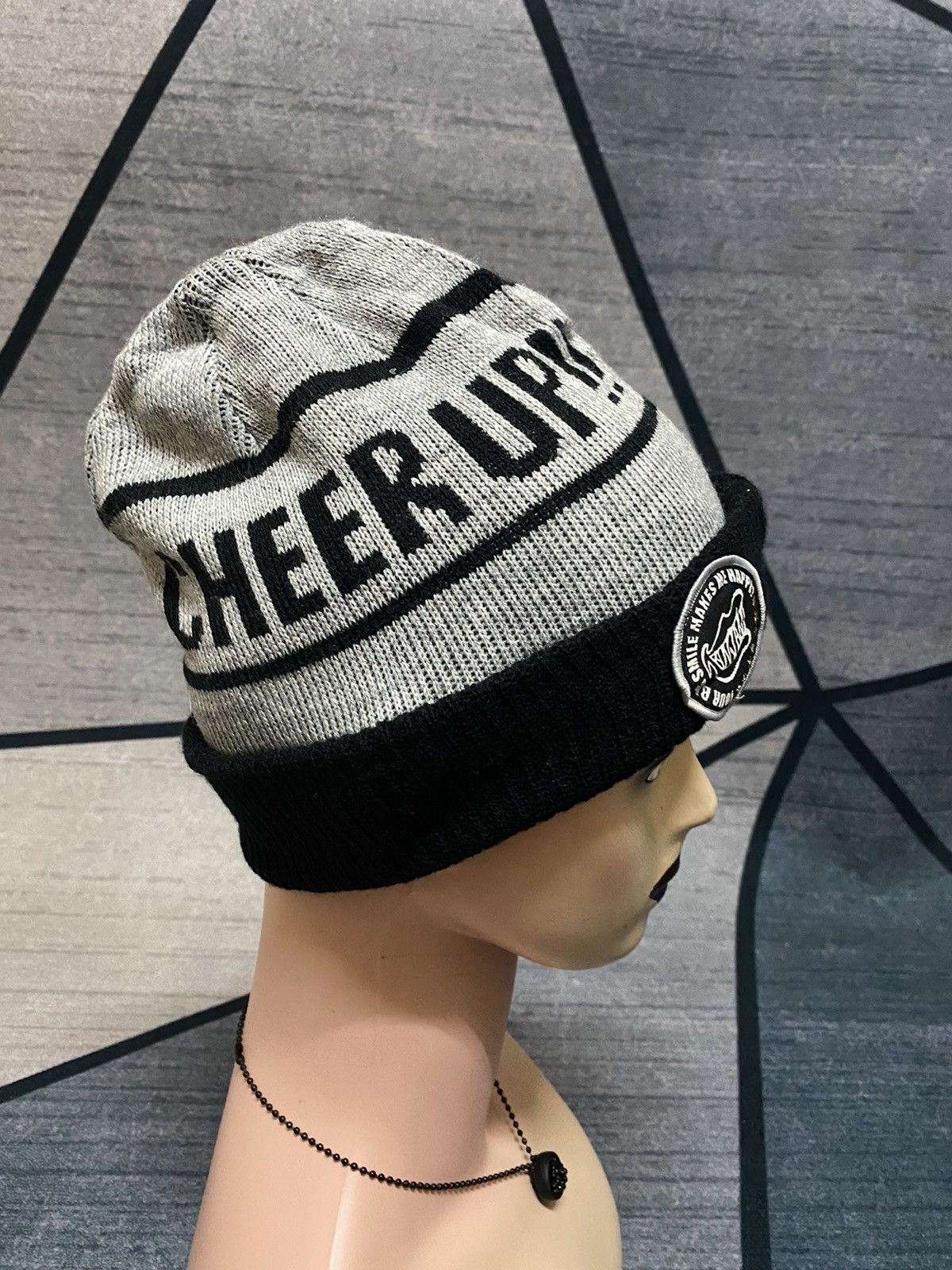 Japanese Brand Japanese Johnny Association CHEER UP Design Beanie Hat Size ONE SIZE - 3 Thumbnail