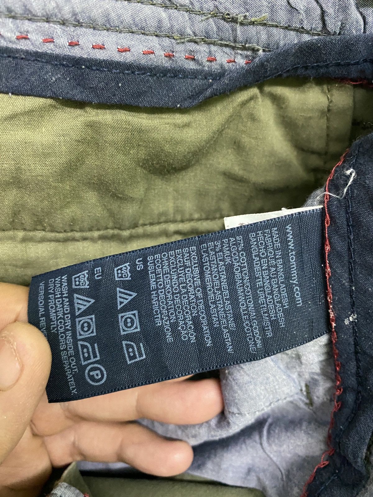 Japanese Brand × Tommy Hilfiger Cargo Tommy Hilfiger Low Waist Faded Green Multipocket Pants Size US 28 / EU 44 - 20 Thumbnail