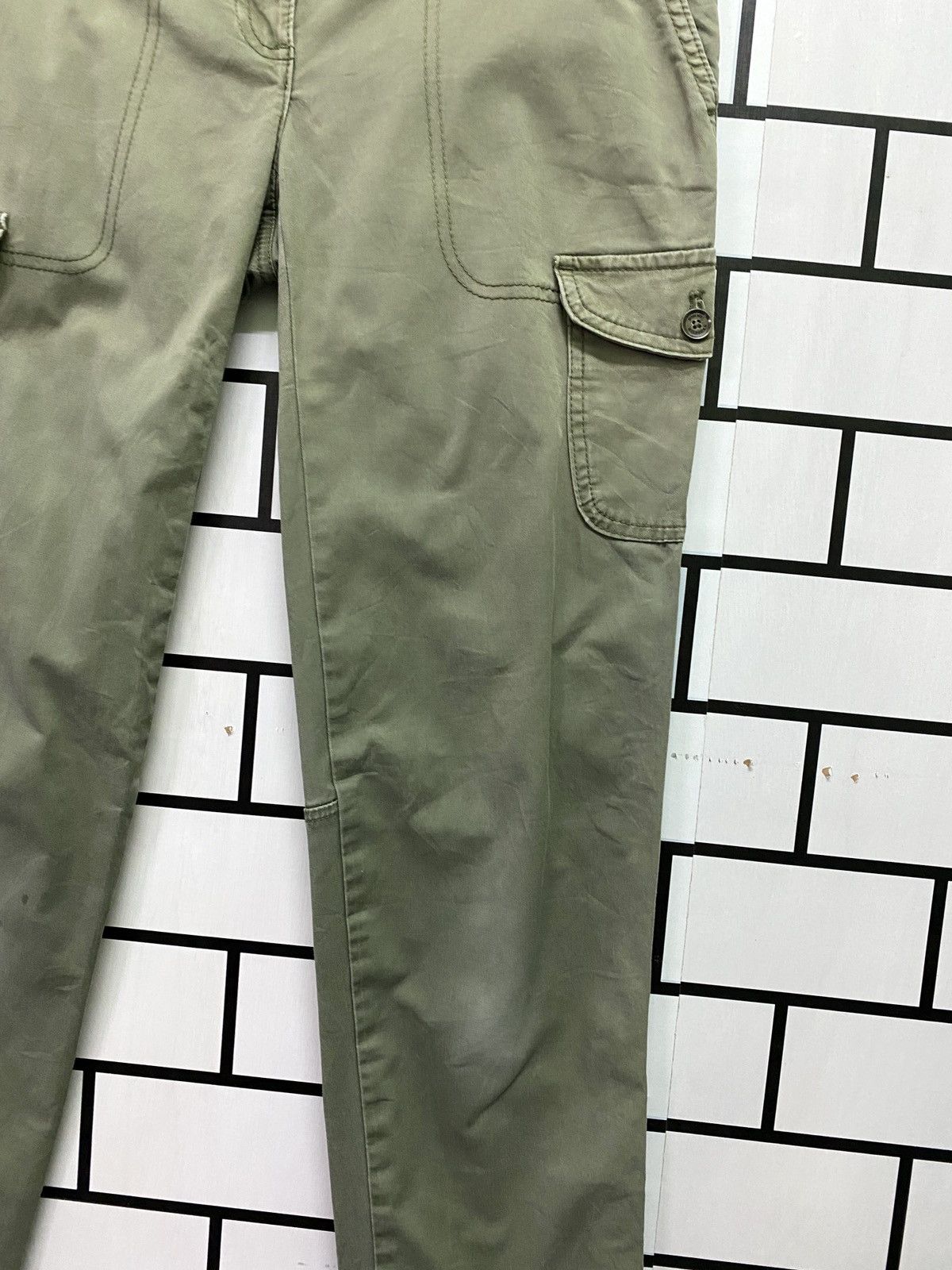 Japanese Brand × Tommy Hilfiger Cargo Tommy Hilfiger Low Waist Faded Green Multipocket Pants Size US 28 / EU 44 - 8 Thumbnail