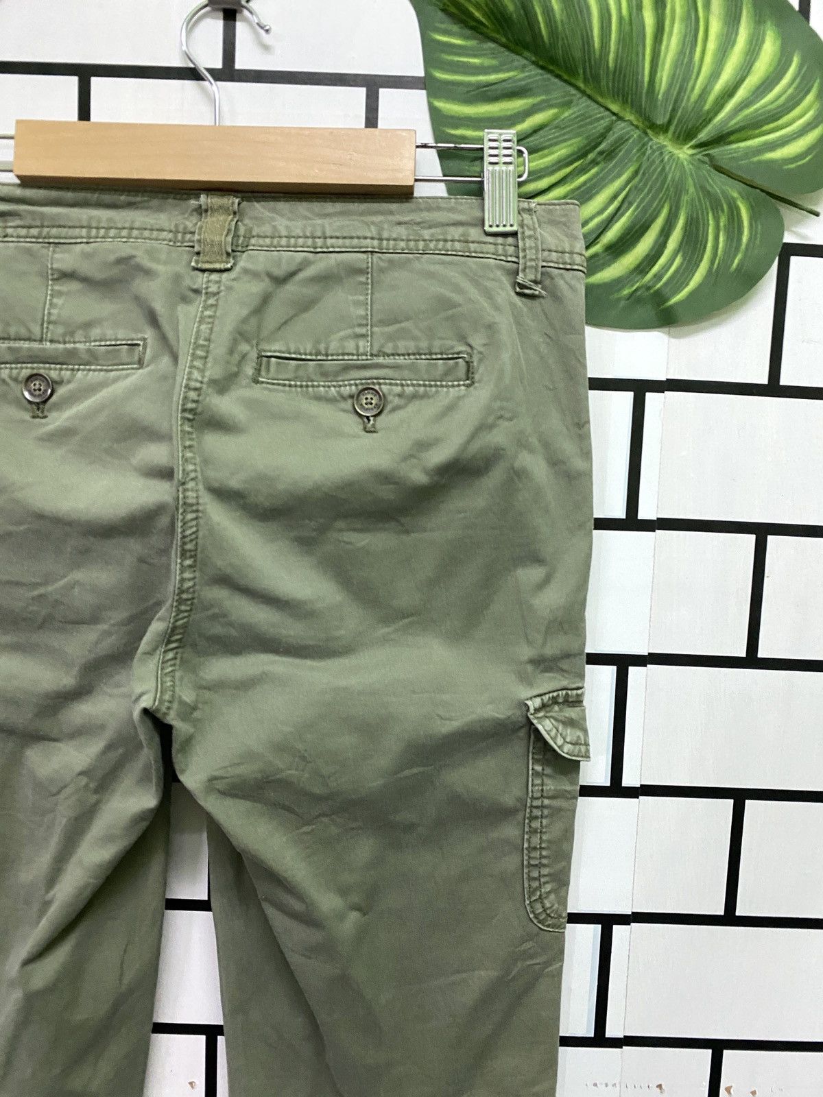 Japanese Brand × Tommy Hilfiger Cargo Tommy Hilfiger Low Waist Faded Green Multipocket Pants Size US 28 / EU 44 - 14 Thumbnail