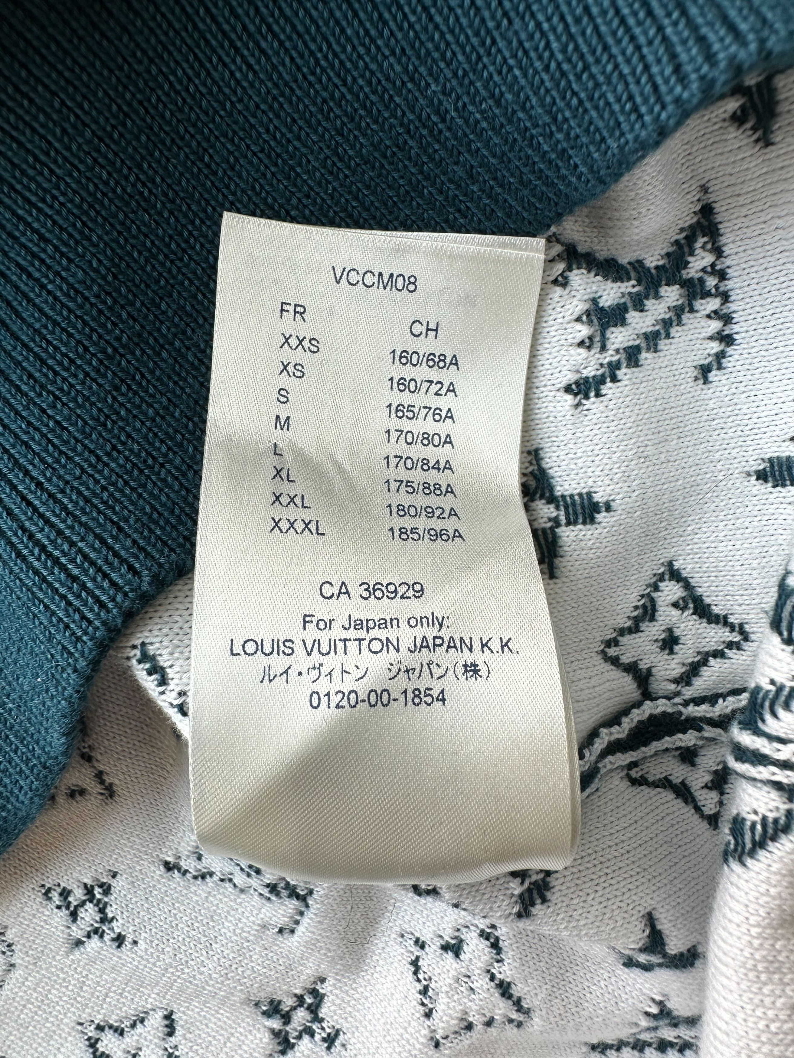 To only  Louis Vuitton Turquoise Monogram Gradient Sweater