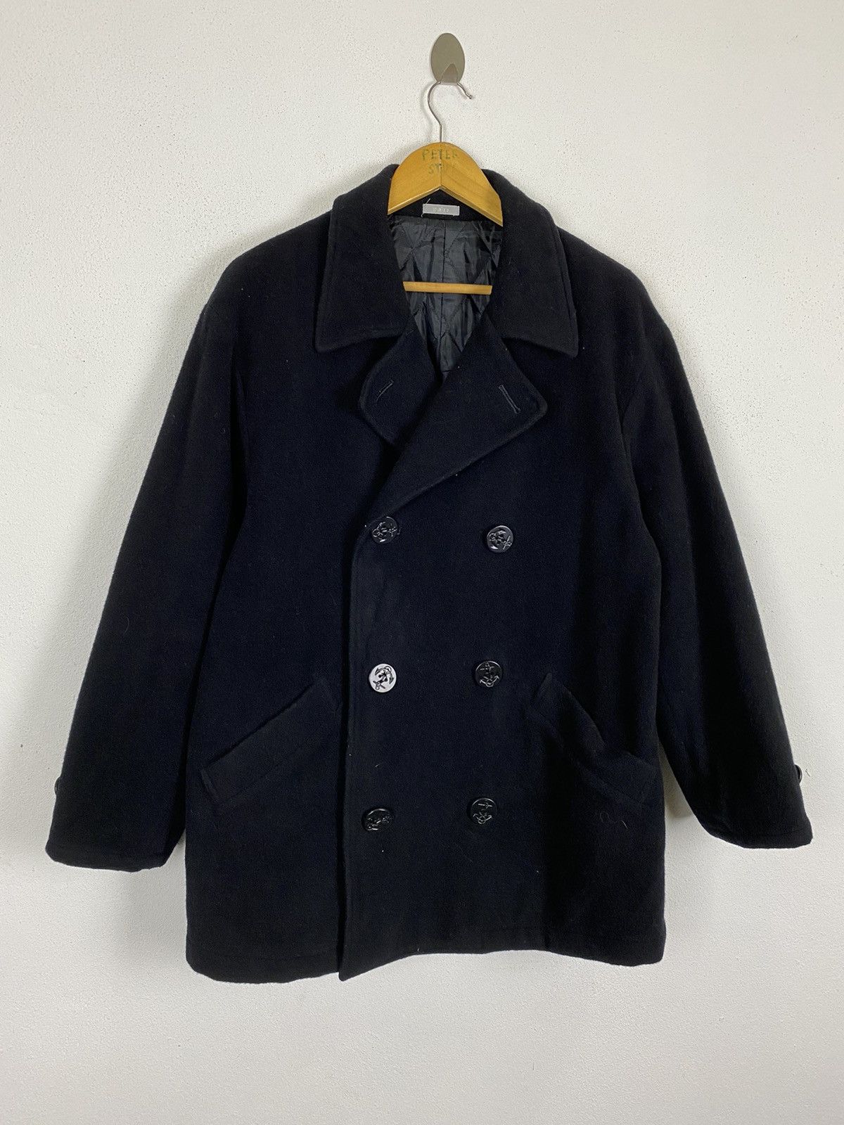 Yohji Yamamoto GK160 YOHJI YAMAMOTO INED PEA NAVY COAT Size US M / EU 48-50 / 2 - 2 Thumbnail