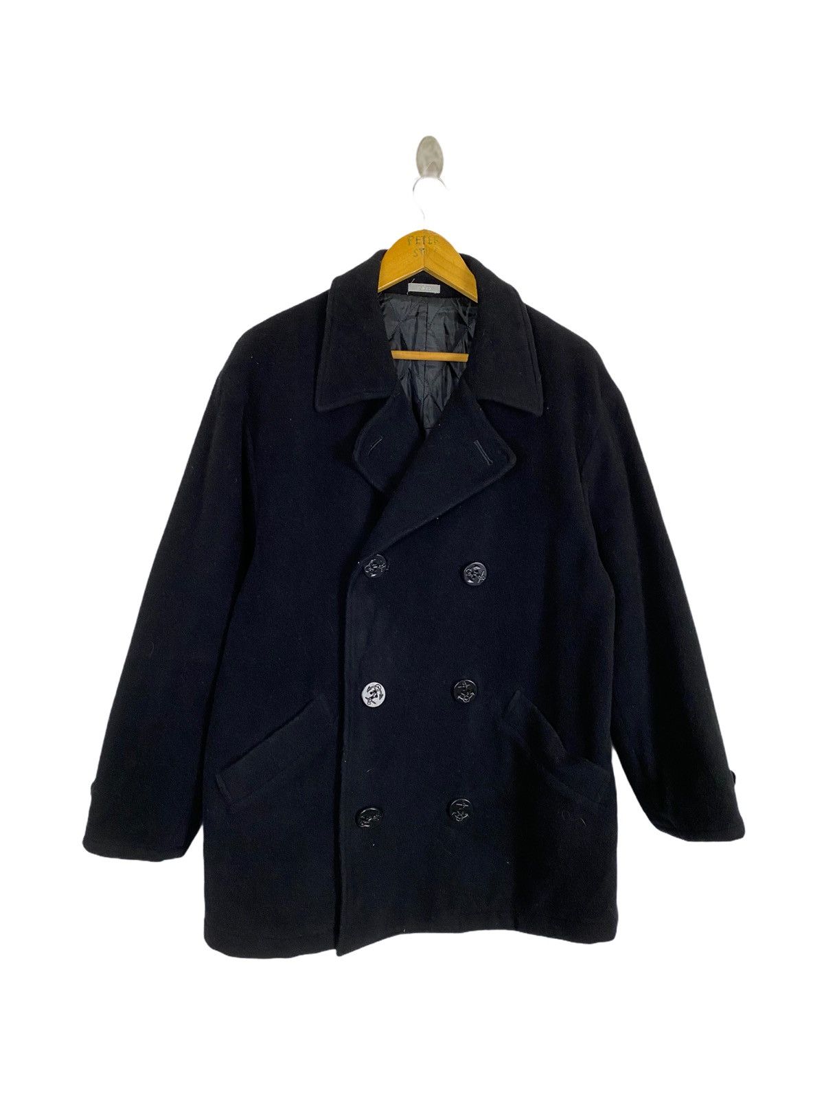 Yohji Yamamoto GK160 YOHJI YAMAMOTO INED PEA NAVY COAT Size US M / EU 48-50 / 2 - 1 Thumbnail