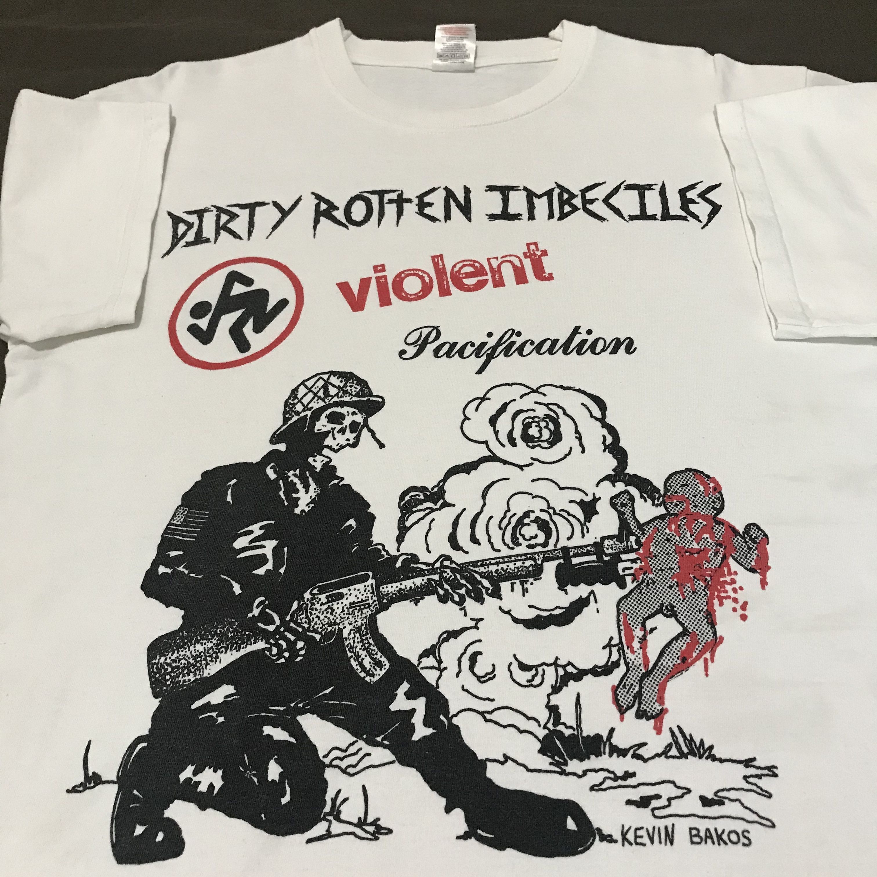 Band Tees × Seditionaries × Vintage Vintage Dirty Rotten Imbeciles D.R.I. Violent Pacification Size US L / EU 52-54 / 3 - 2 Thumbnail