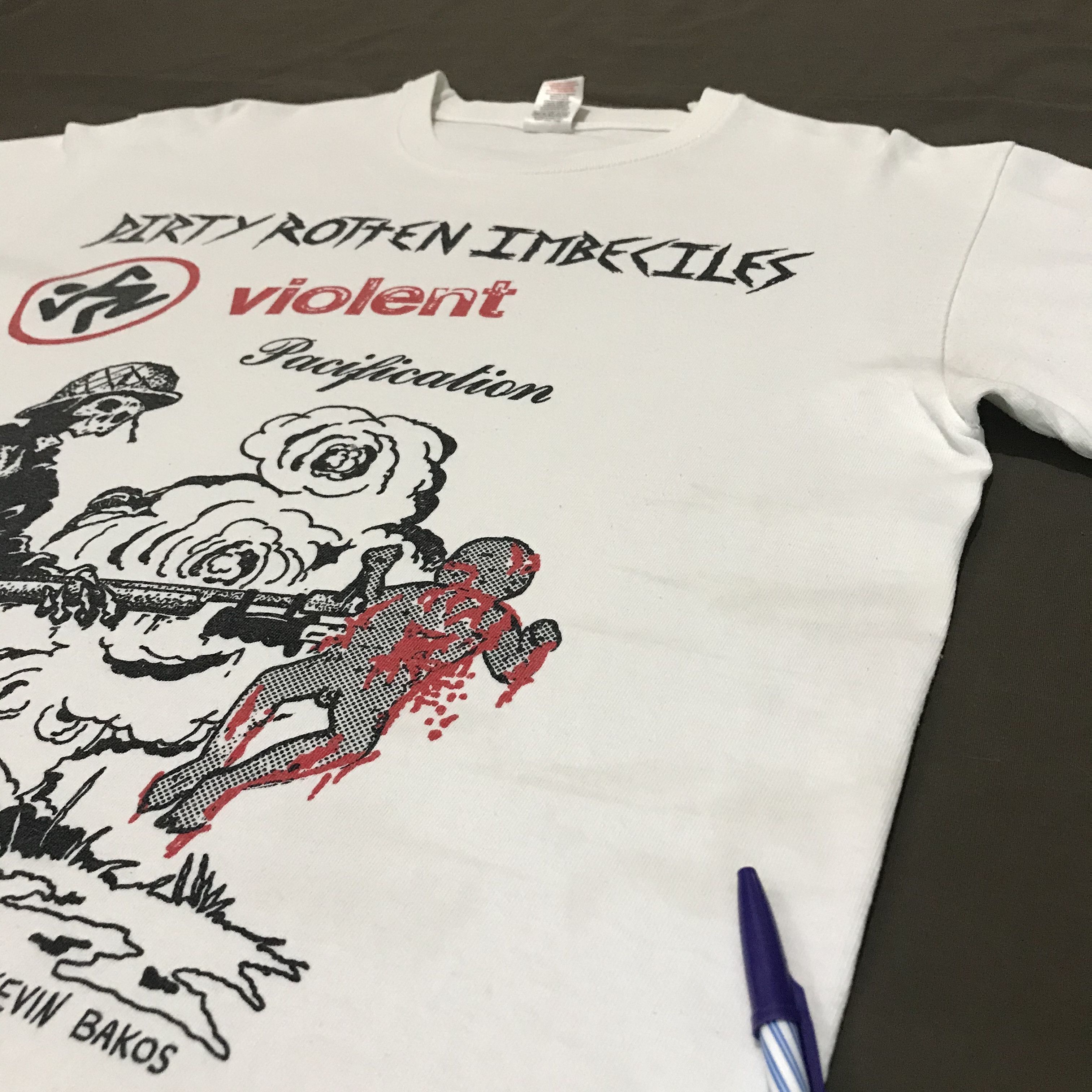 Band Tees × Seditionaries × Vintage Vintage Dirty Rotten Imbeciles D.R.I. Violent Pacification Size US L / EU 52-54 / 3 - 4 Thumbnail