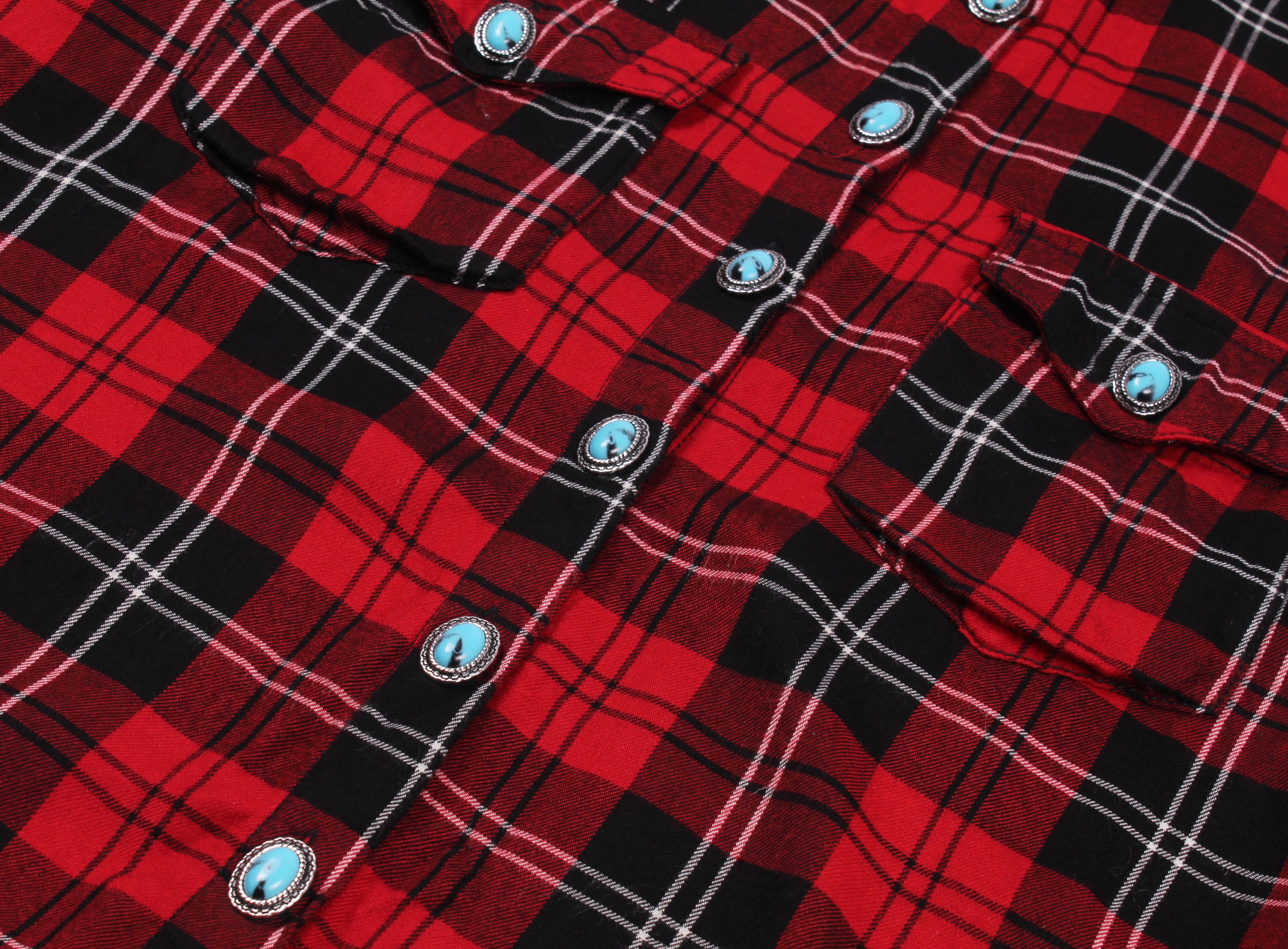 The Kooples The Kooples Paris Checkered Shirt With Decorated Buttons Size M / US 6-8 / IT 42-44 - 7 Thumbnail
