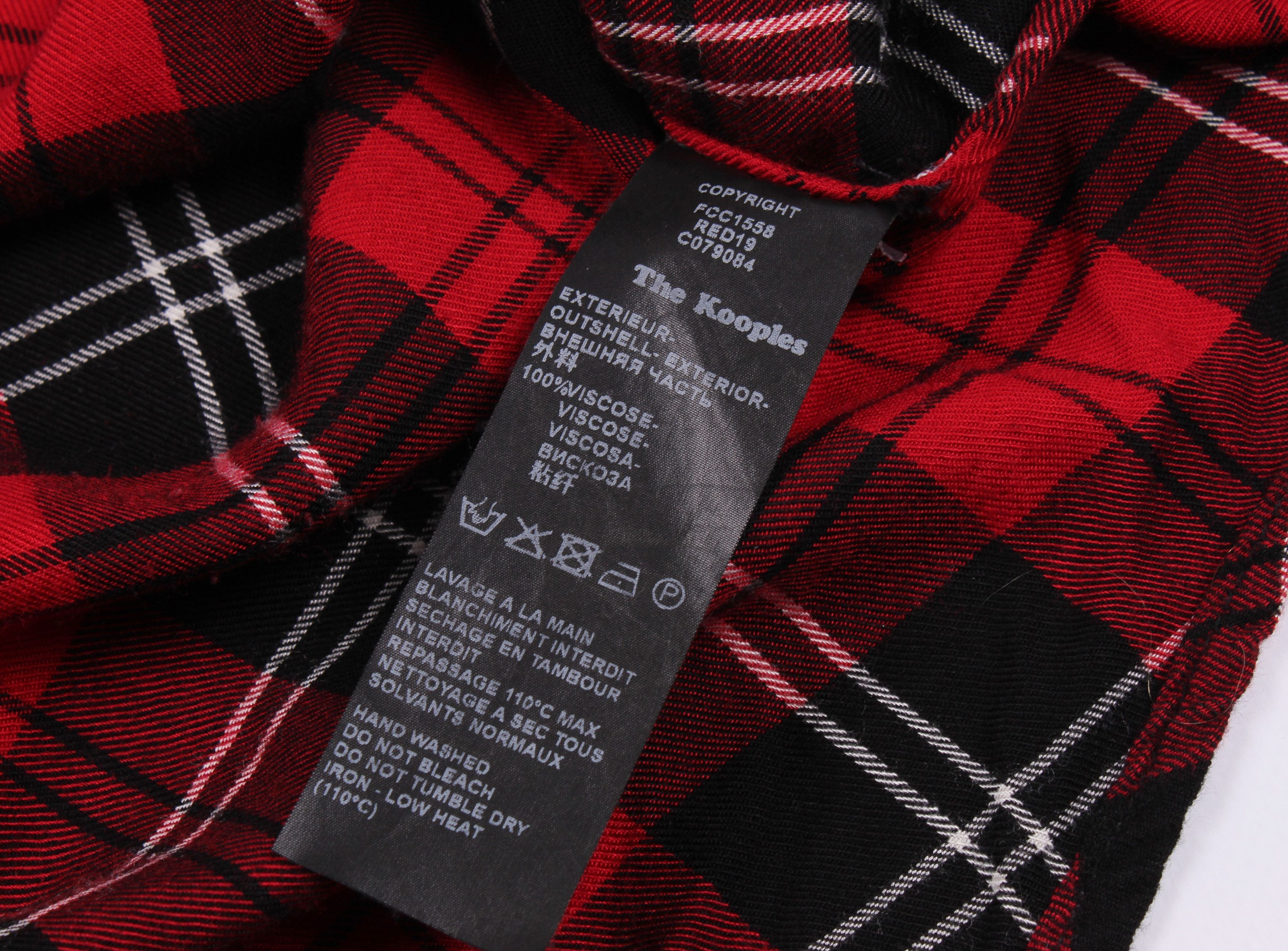 The Kooples The Kooples Paris Checkered Shirt With Decorated Buttons Size M / US 6-8 / IT 42-44 - 10 Thumbnail