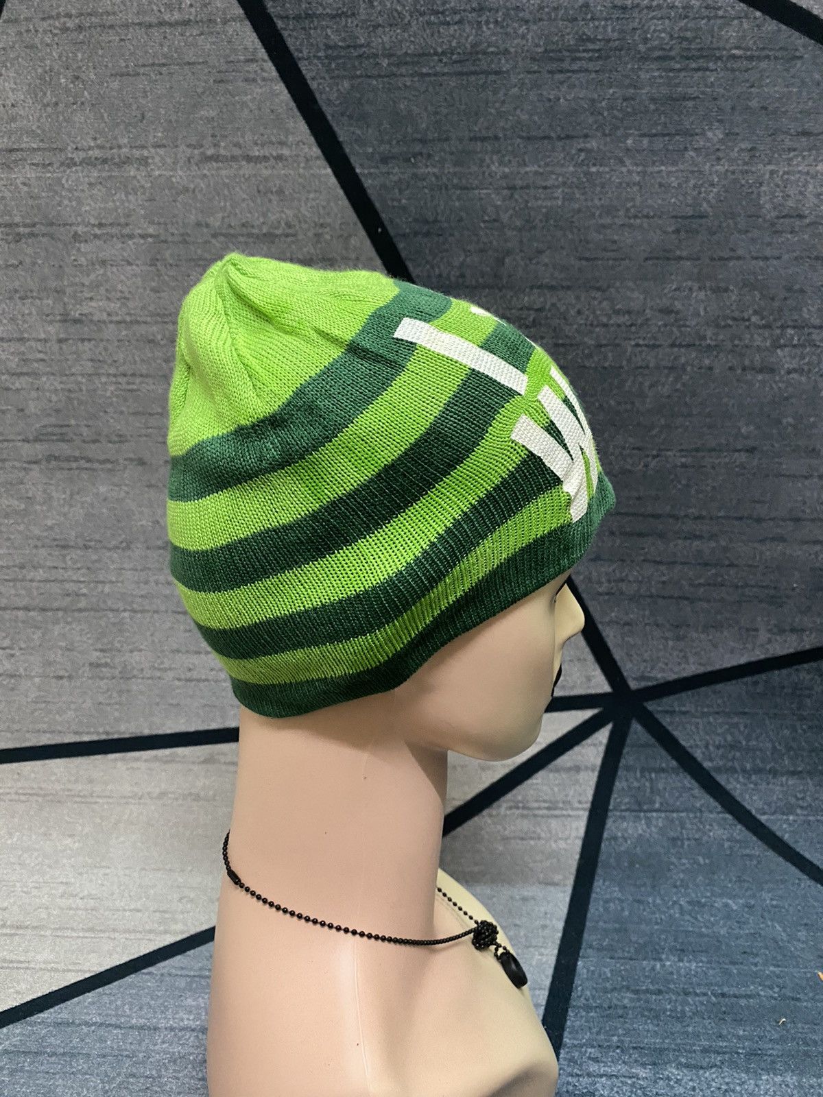 Japanese Brand Japanese Brand kI ☠️Wam Striped Beanie Kids Hat Size ONE SIZE - 3 Thumbnail