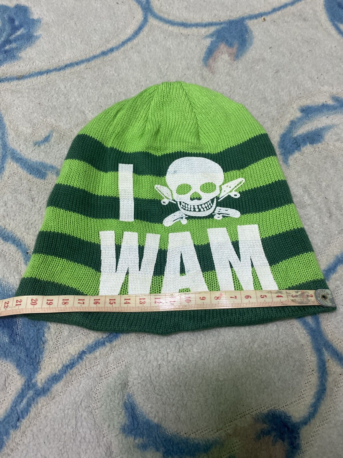 Japanese Brand Japanese Brand kI ☠️Wam Striped Beanie Kids Hat Size ONE SIZE - 7 Thumbnail