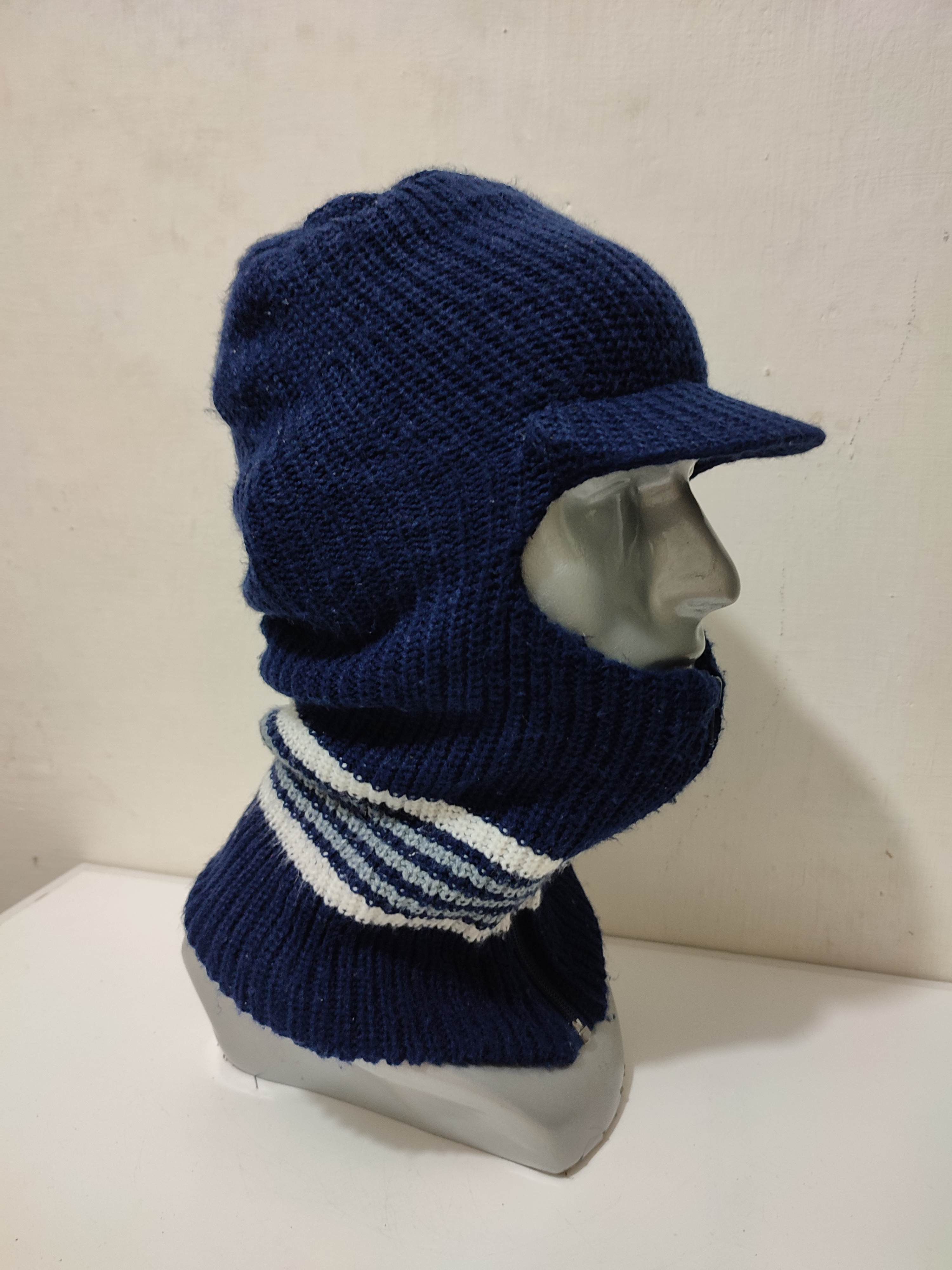 Other Unknown Japanese Masked Balaclava Nice design zipper hats Size ONE SIZE - 3 Thumbnail