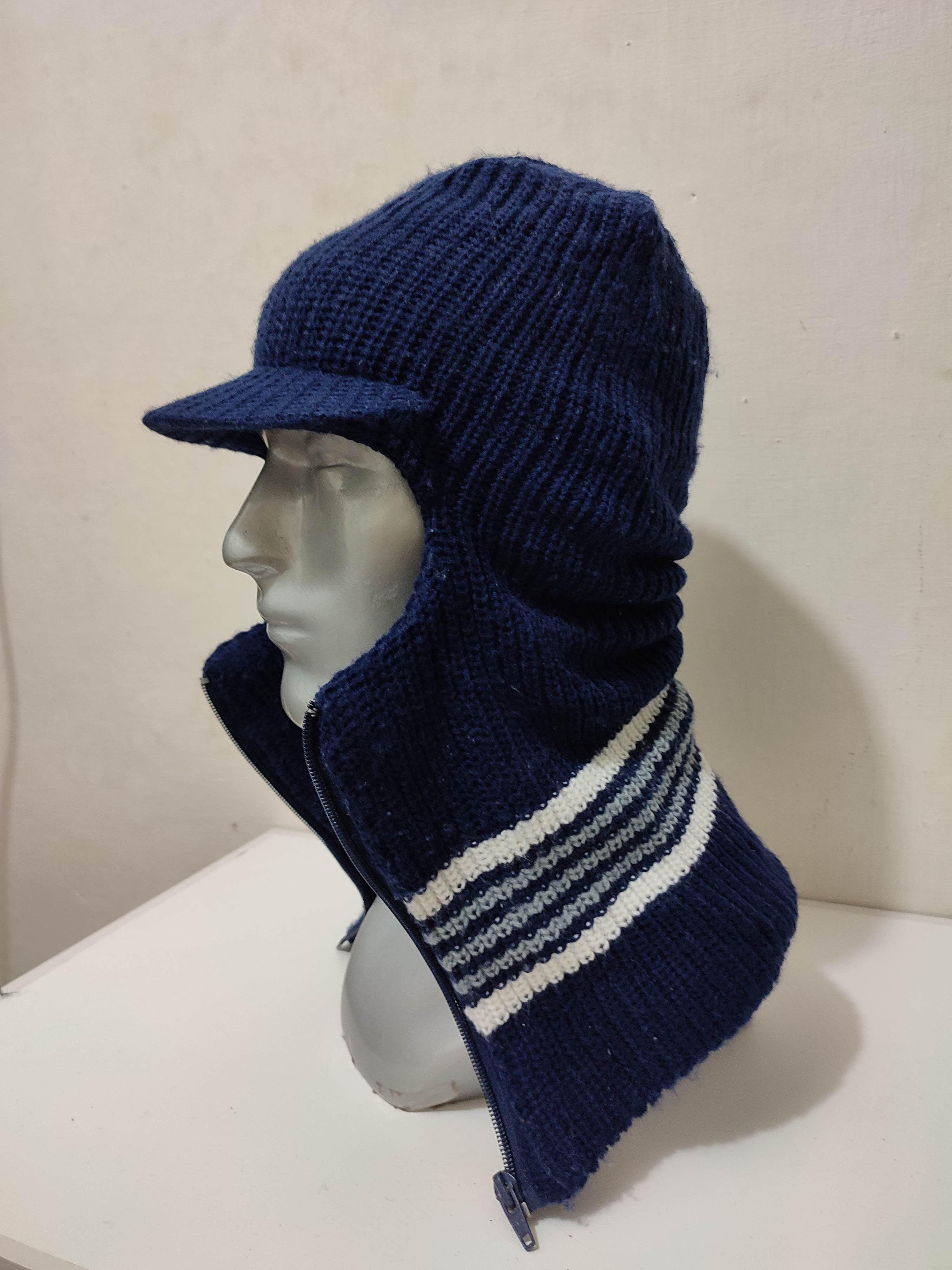 Other Unknown Japanese Masked Balaclava Nice design zipper hats Size ONE SIZE - 7 Thumbnail
