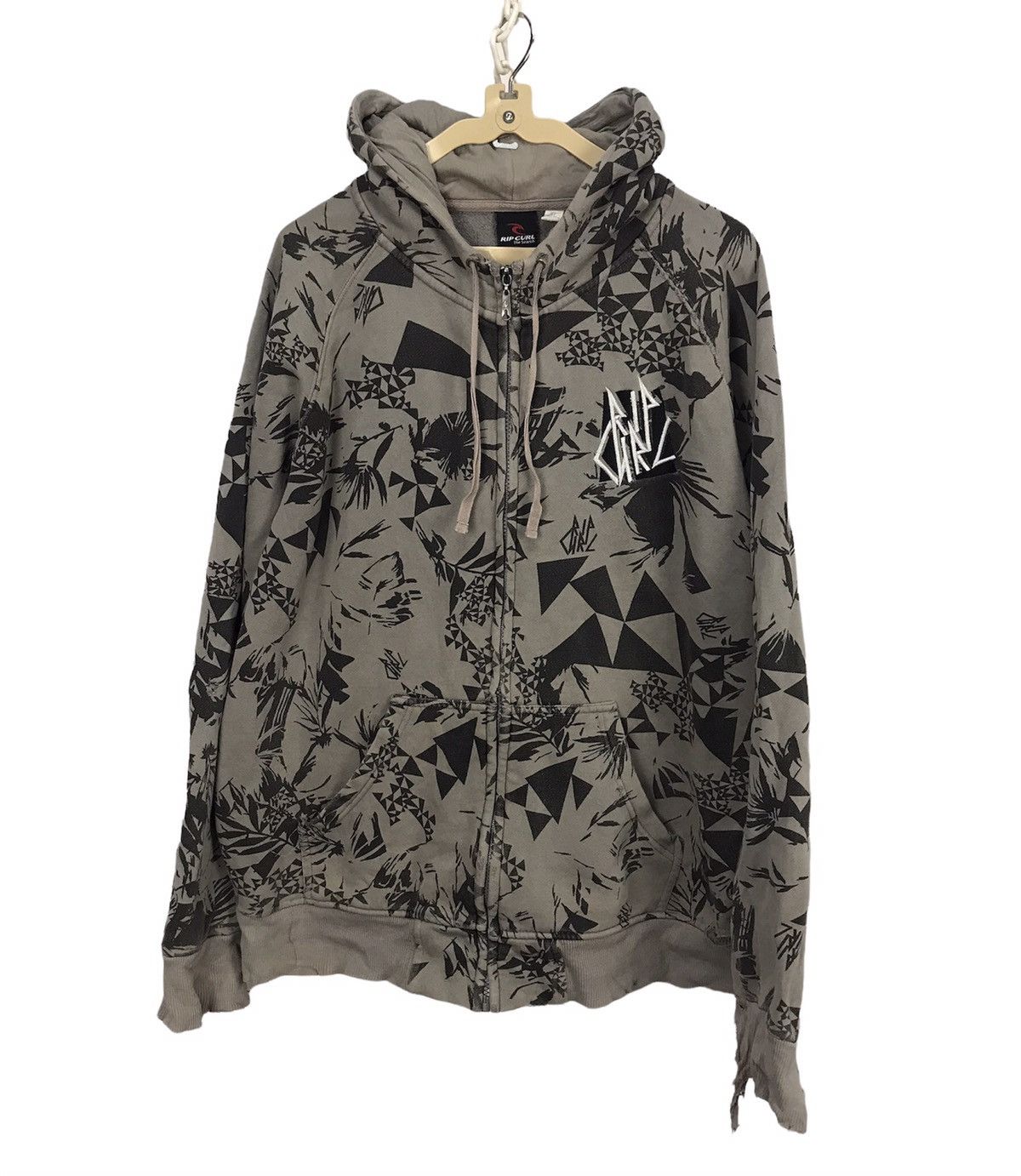 Rip Curl Rip curl printed distressed zipper hoodie Size US L / EU 52-54 / 3 - 1 Thumbnail