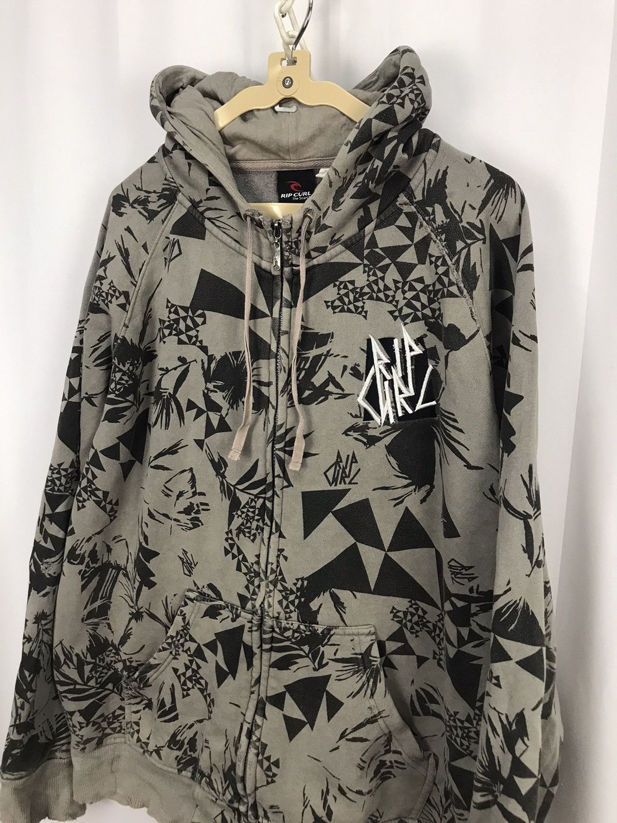 Rip Curl Rip curl printed distressed zipper hoodie Size US L / EU 52-54 / 3 - 5 Thumbnail