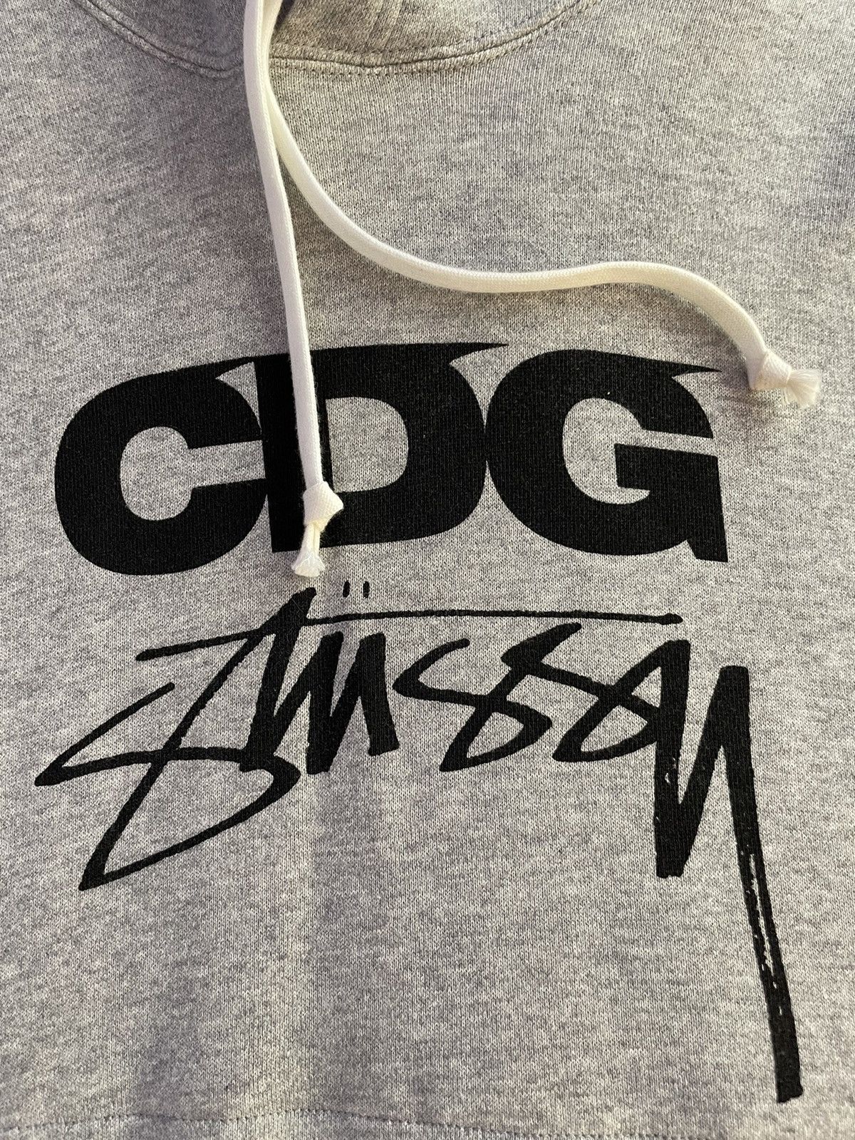 Comme des Garcons × Stussy CDG x Stussy Surfman Heather Gray Hoodie M FW2021 Size US M / EU 48-50 / 2 - 7 Thumbnail