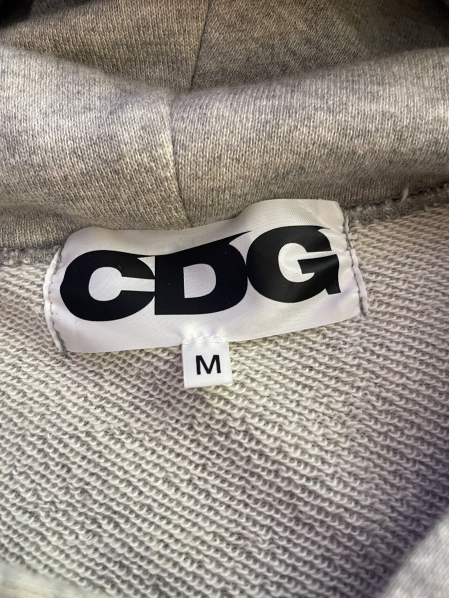 Comme des Garcons × Stussy CDG x Stussy Surfman Heather Gray Hoodie M FW2021 Size US M / EU 48-50 / 2 - 6 Thumbnail