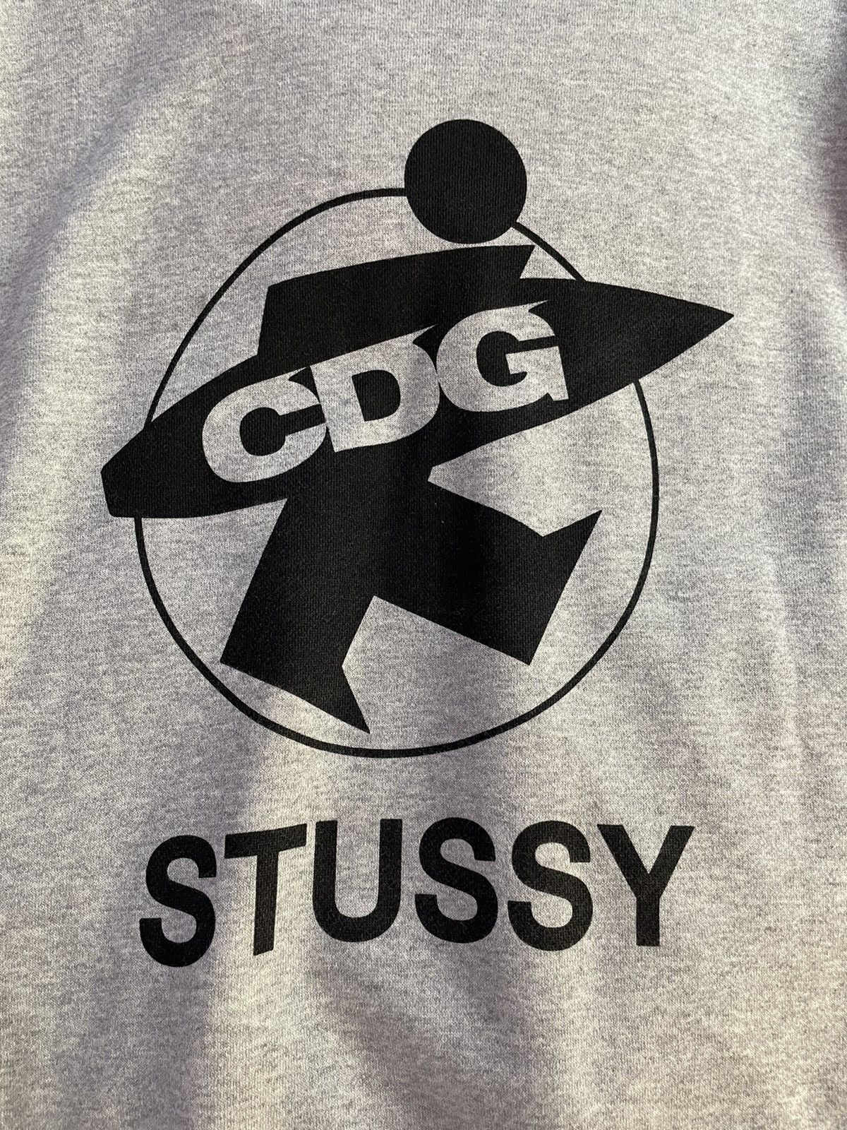 Comme des Garcons × Stussy CDG x Stussy Surfman Heather Gray Hoodie M FW2021 Size US M / EU 48-50 / 2 - 3 Thumbnail