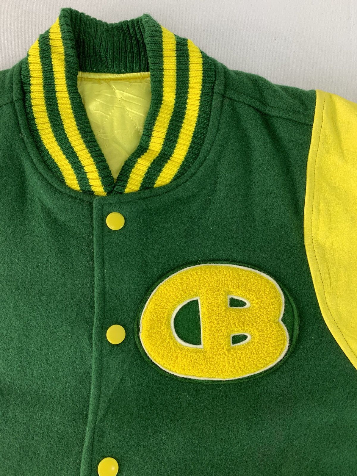 Japanese Brand Hype Simple Varsity Outerwear Jacket Coconuts Bum Of Sport Size US L / EU 52-54 / 3 - 3 Thumbnail